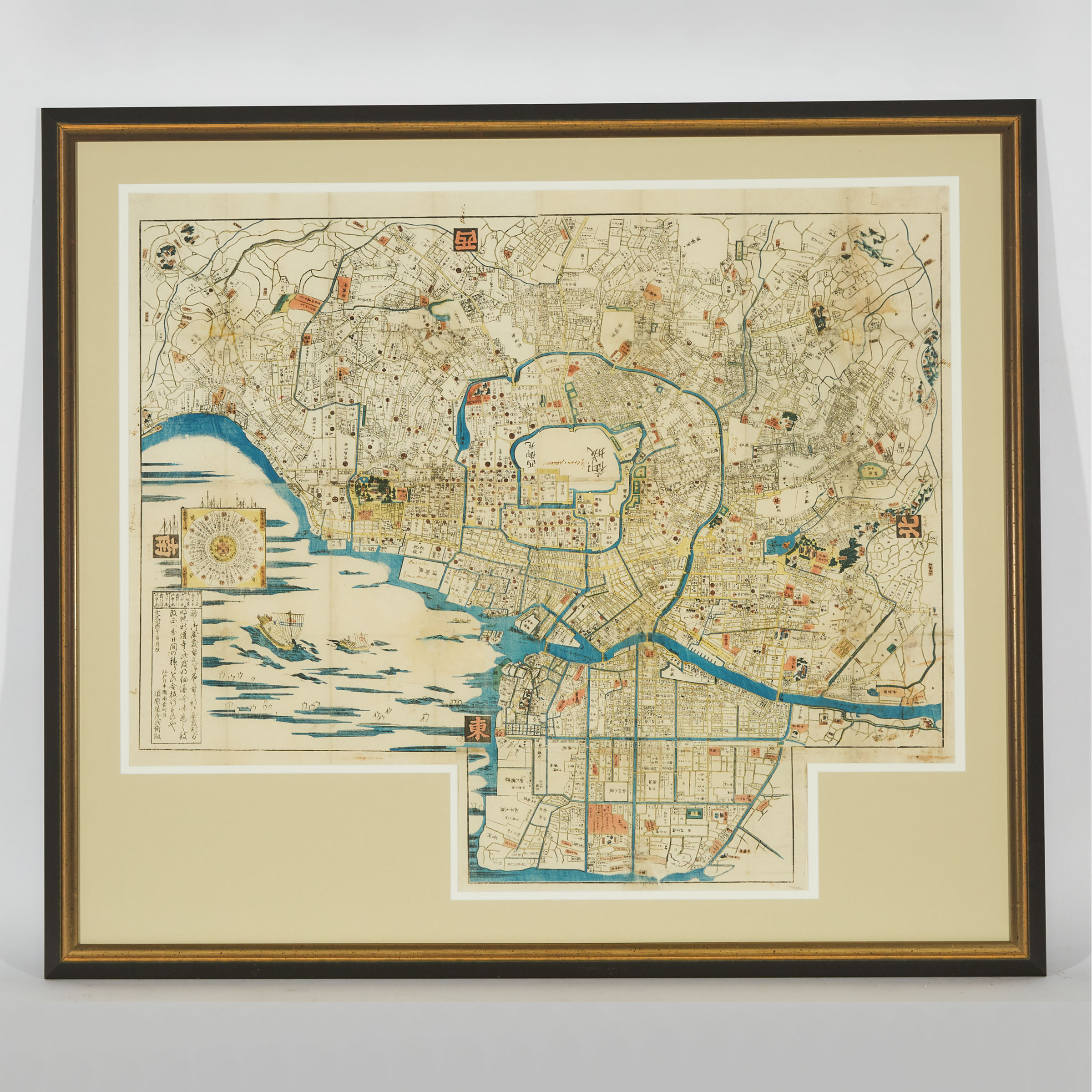 A Large-Scale Map of Edo (Tokyo), Dated 1861