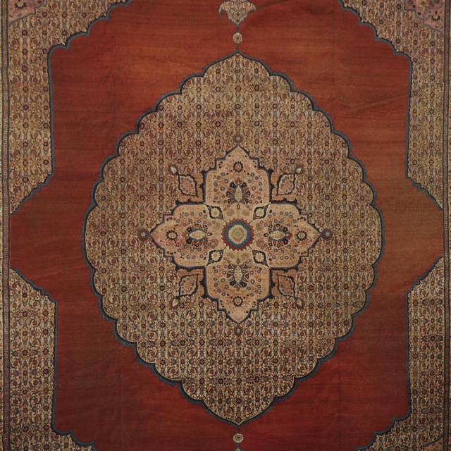Haji Jalili Tabriz Carpet, Persian, c.1890/1900