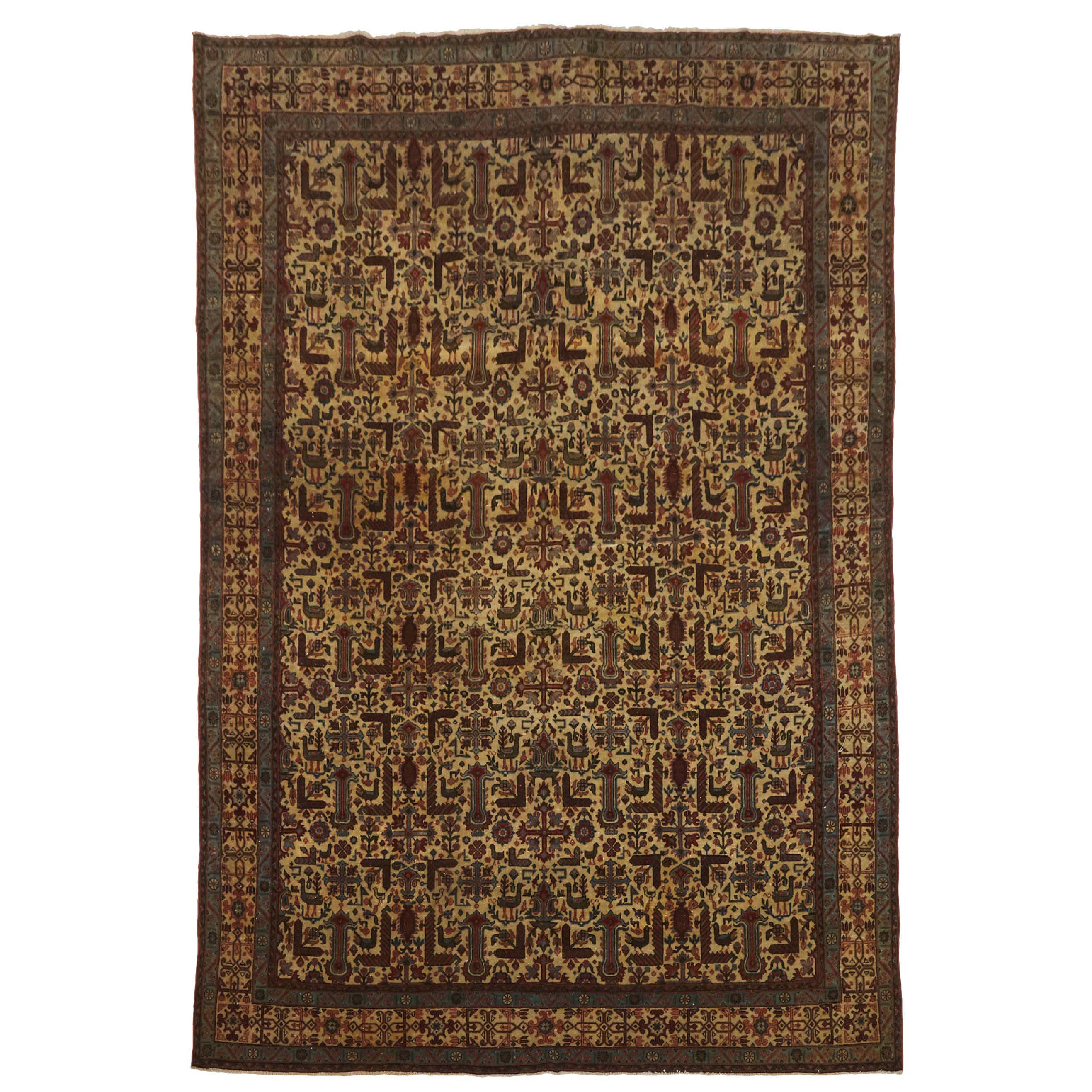 Qum Carpet, Shirvan Design, Persian, c.1930/40