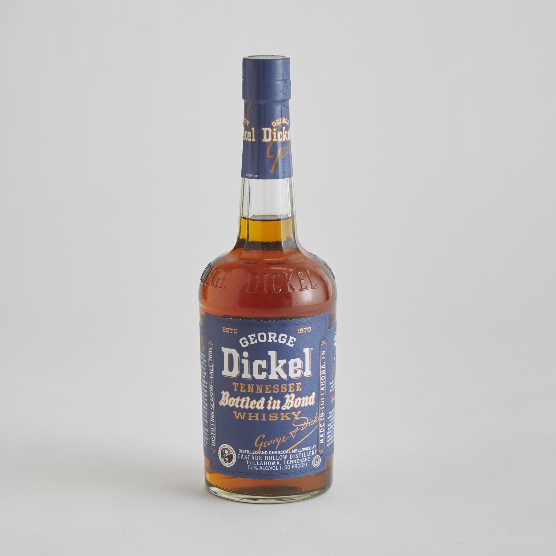 GEORGE DICKEL BOTTLED IN BOND TENNESSEE WHISKY (ONE 750 ML)