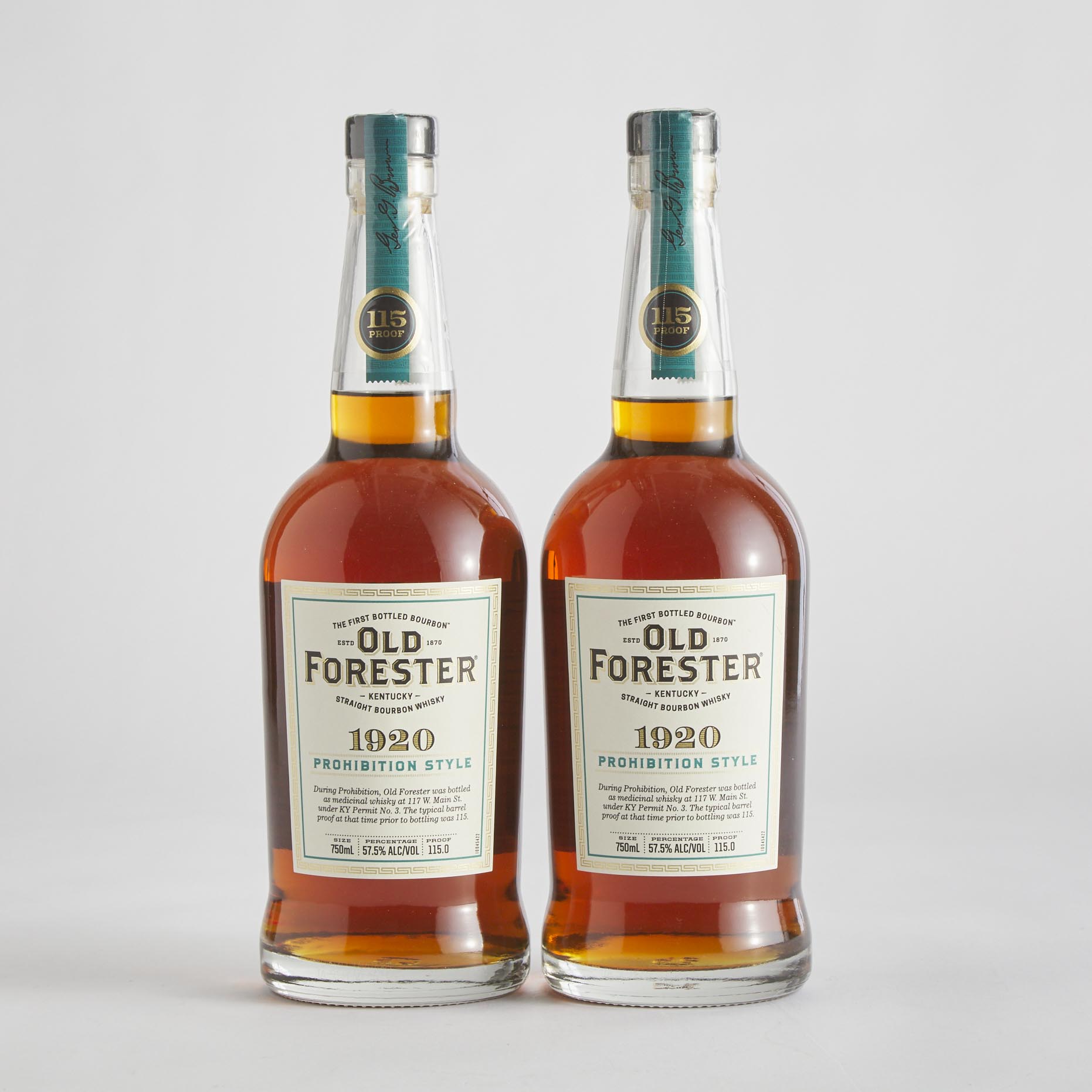 OLD FORESTER KENTUCKY STRAIGHT BOURBON WHISKY NAS (TWO 750 ML)