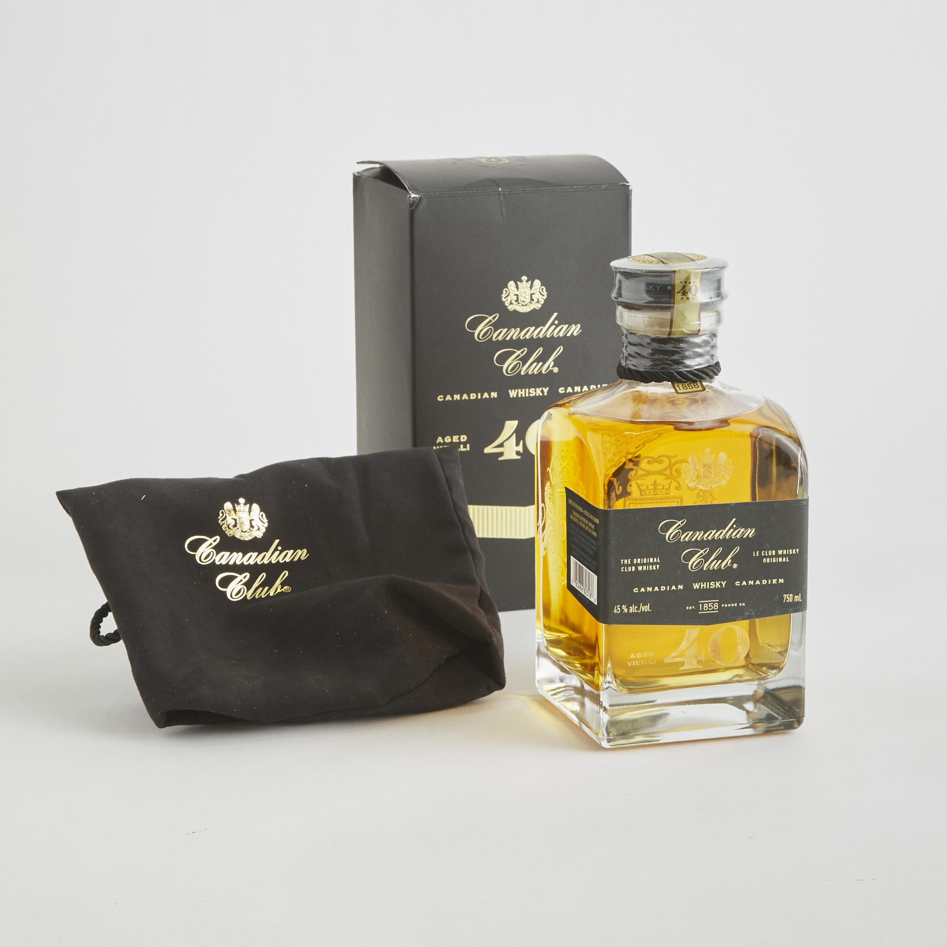 CANADIAN CLUB CANADIAN WHISKY 40 YEARS (ONE 750 ML)