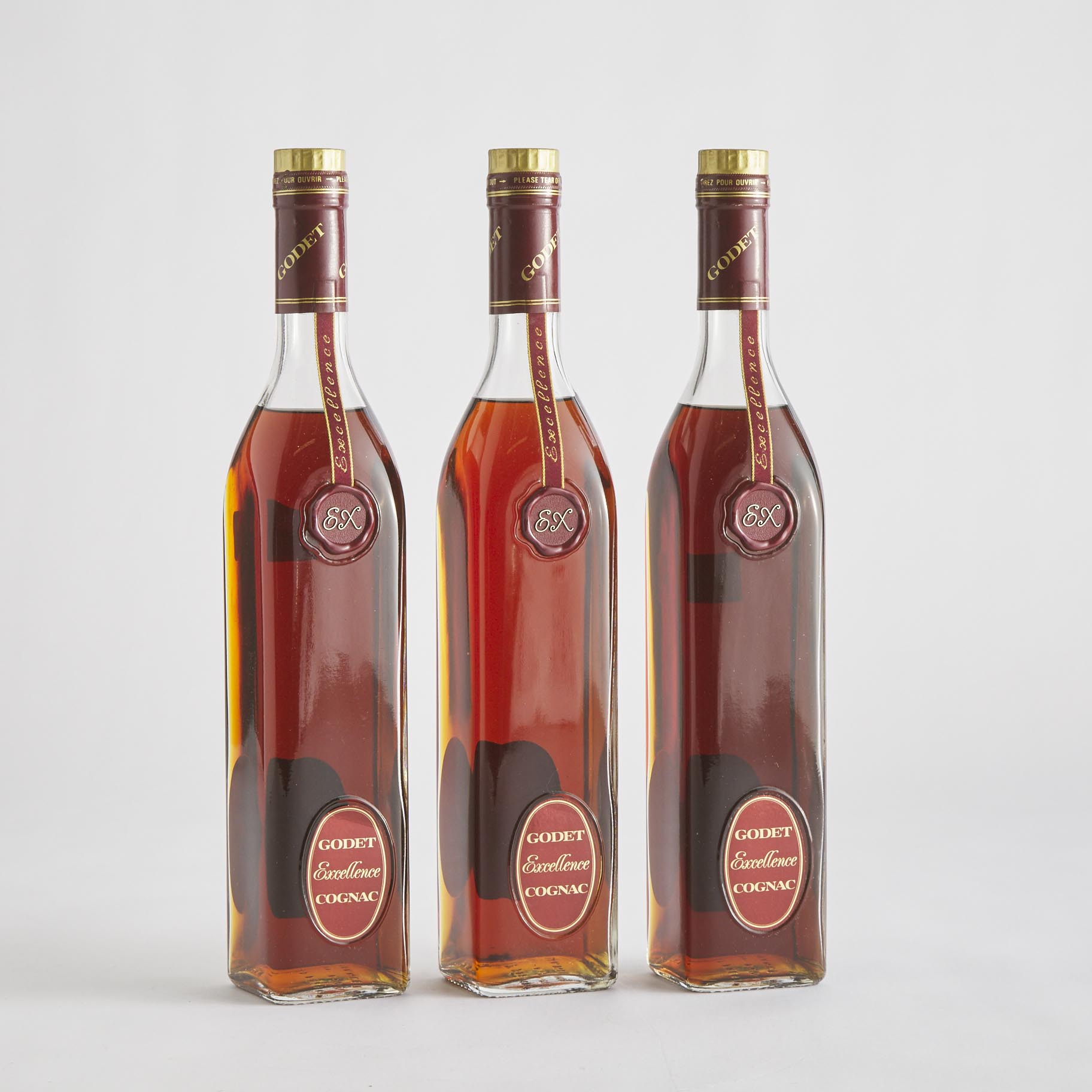 GODET FRÈRES EXCELLENCE COGNAC (THREE 70 CL)