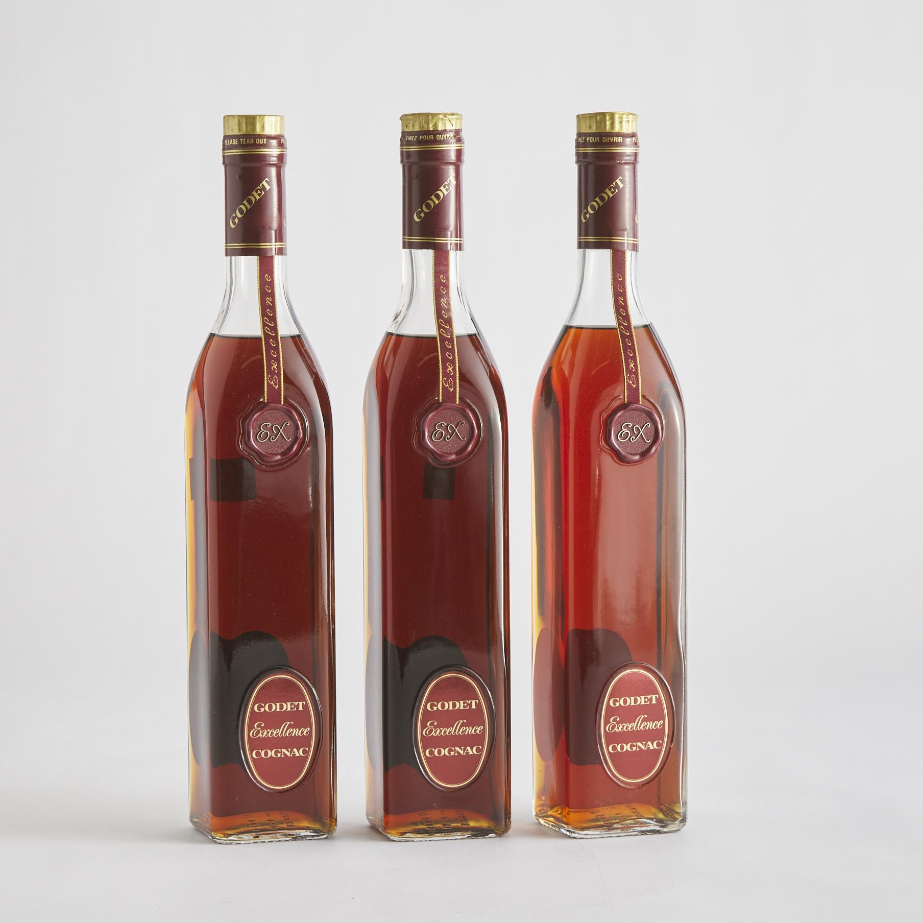 GODET FRÈRES EXCELLENCE COGNAC (THREE 70 CL)