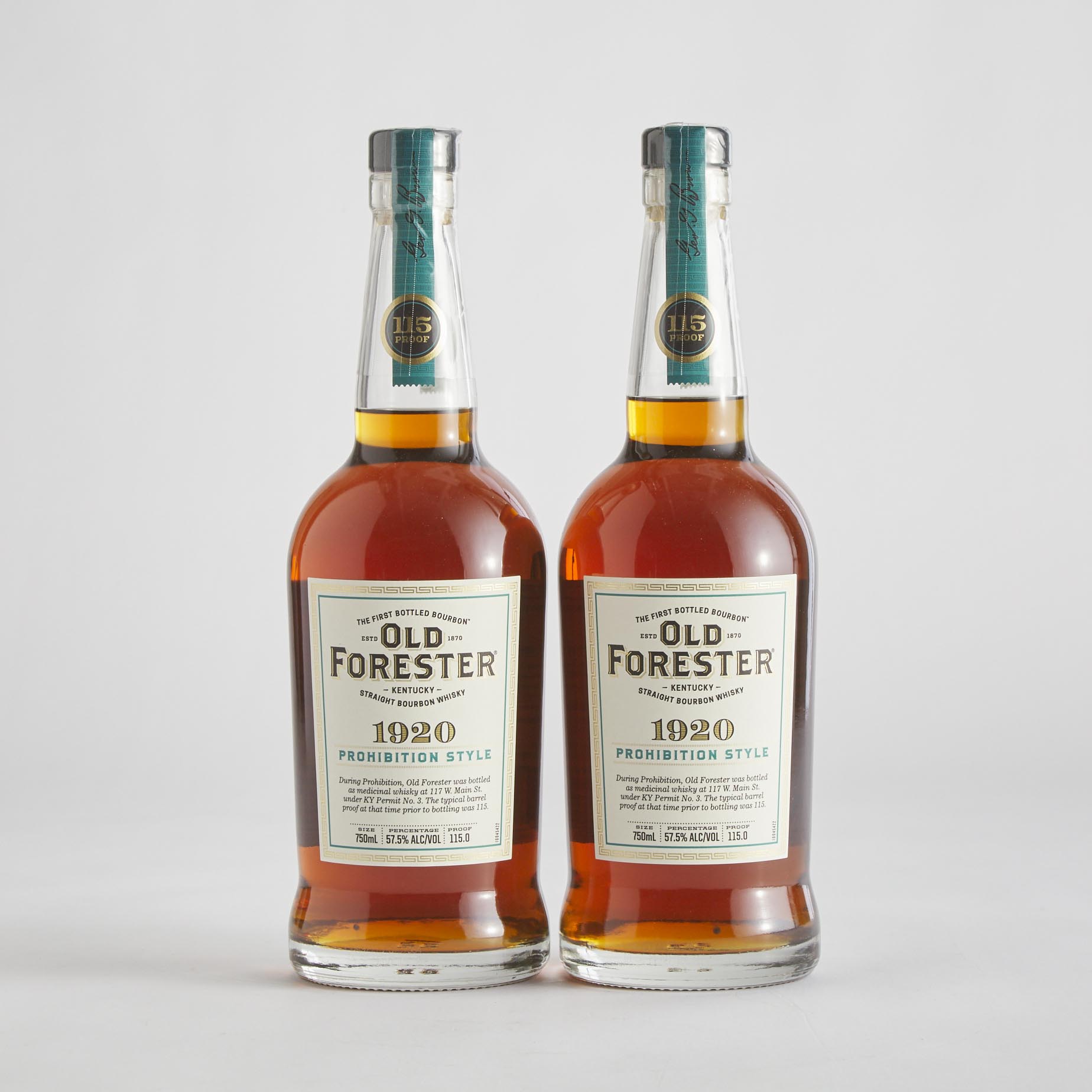 OLD FORESTER KENTUCKY STRAIGHT BOURBON WHISKY NAS (TWO 750 ML)