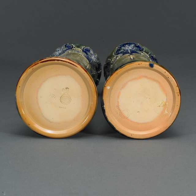 Pair of Royal Doulton Stoneware Vases, early 20th century