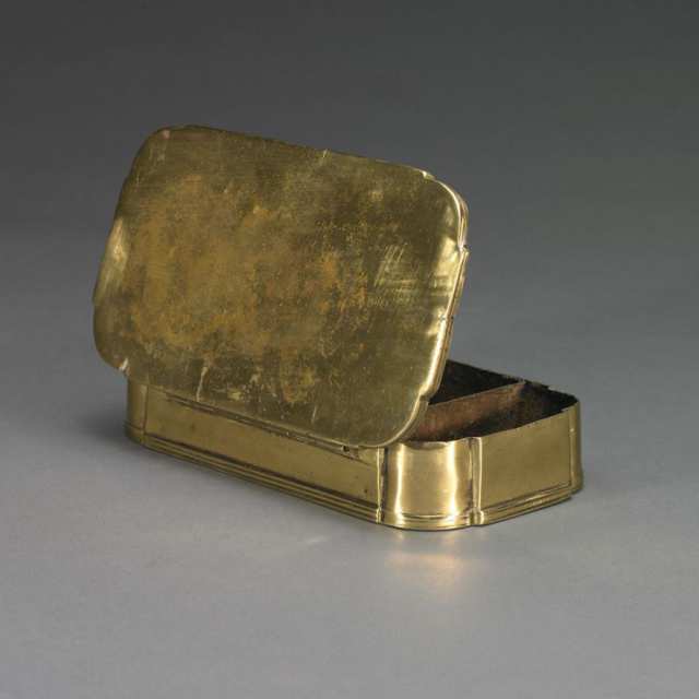 Dutch Brass Tobacco Box, 18th century