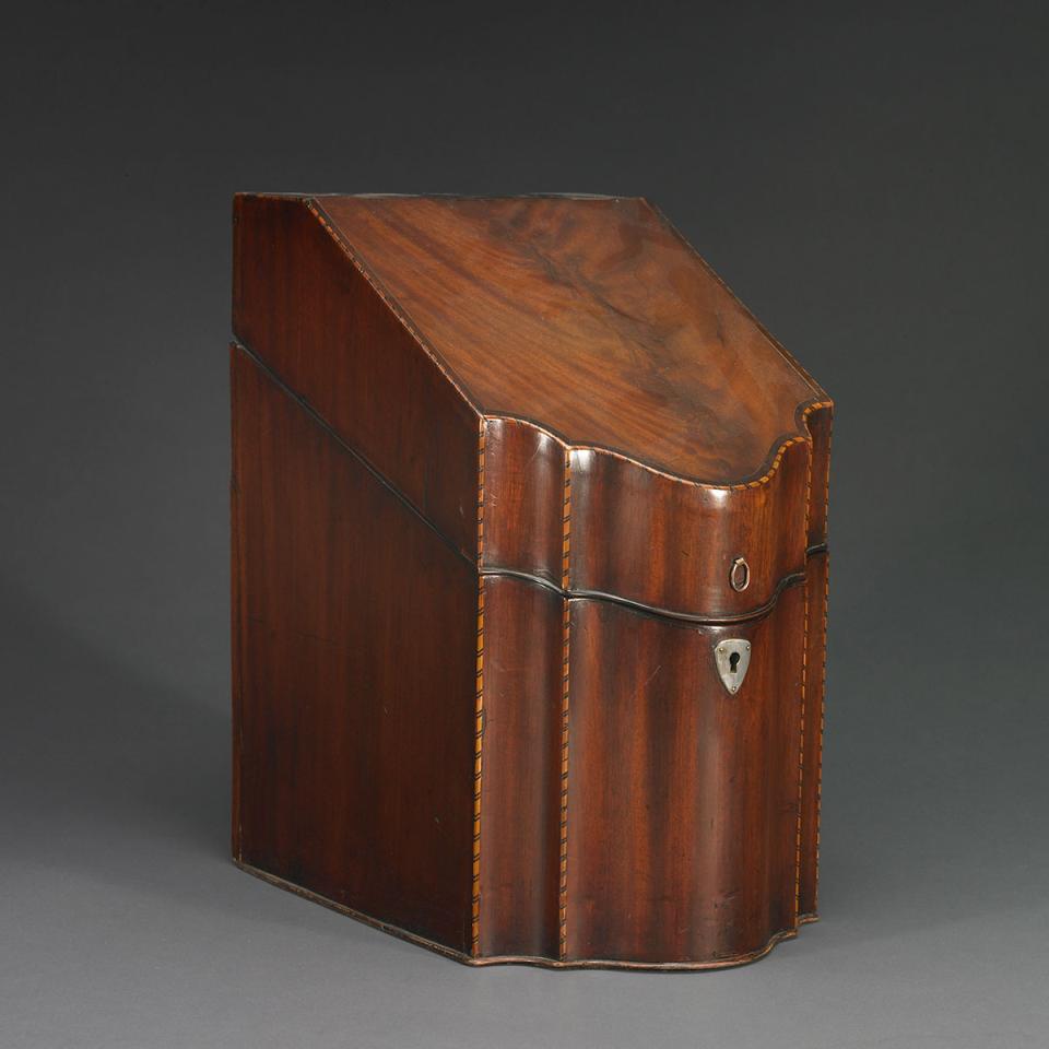 George III Inlaid Mahogany Knife Box, c.1800