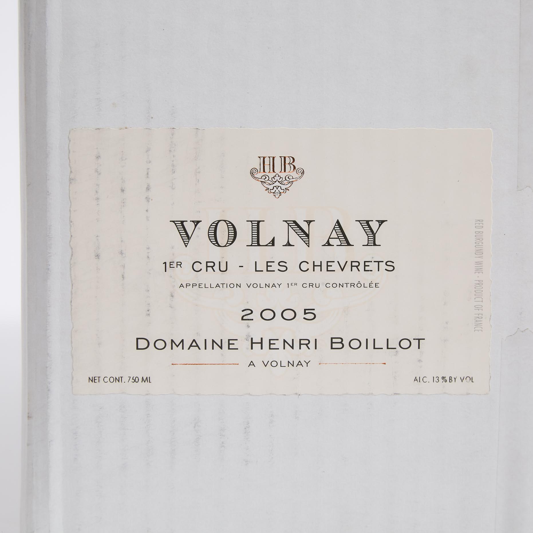 DOMAINE HENRI BOILLOT VOLNAY LES CHEVRETS 2005 (12, OC)