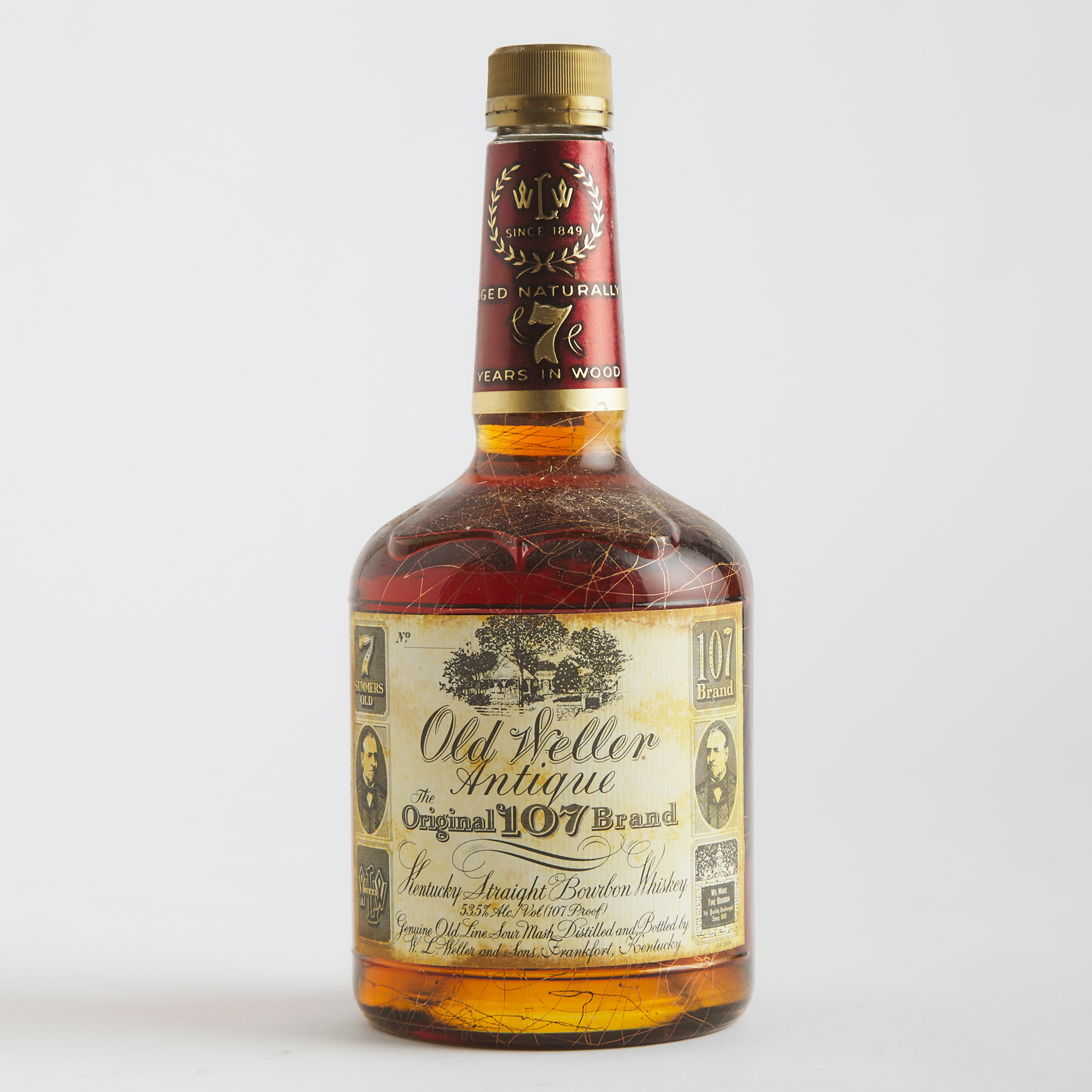 OLD WELLER ANTIQUE 107 KENTUCKY STRAIGHT BOURBON WHISKEY 7 YEARS (ONE 750 ML)