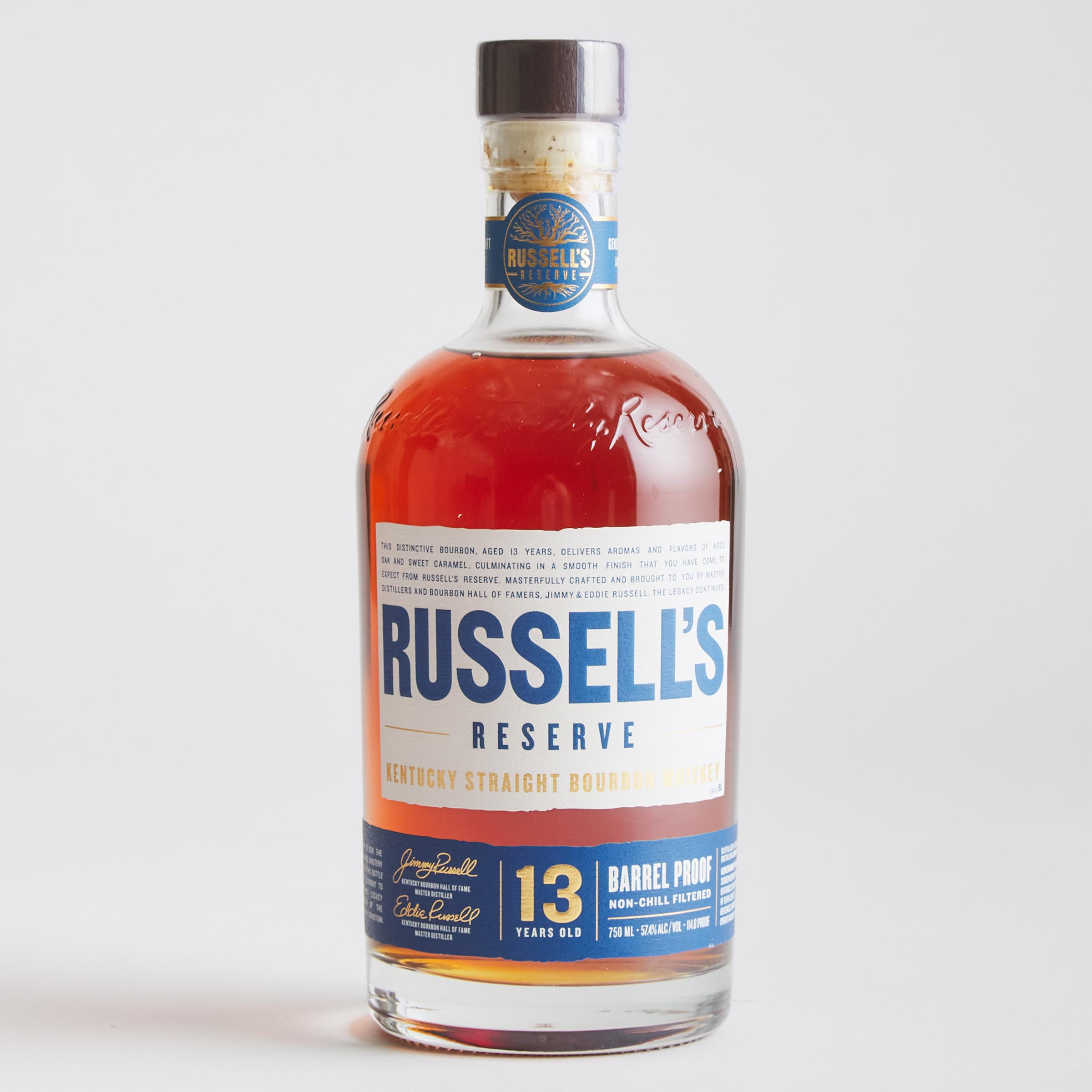 RUSSELL'S RESERVE STRAIGHT BOURBON WHISKEY 13 YEARS (ONE 750 ML)