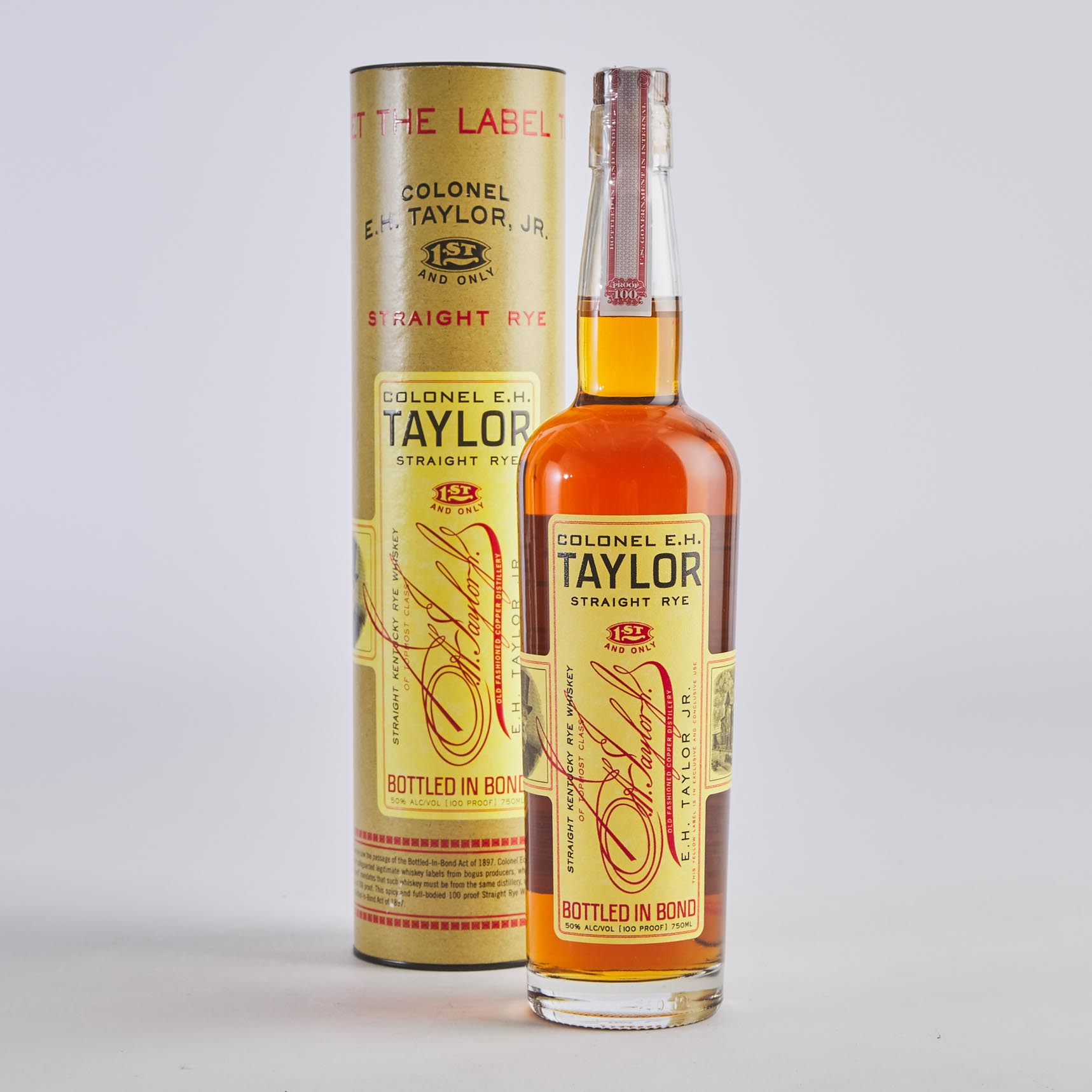 COLONEL E.H.TAYLOR STRAIGHT RYE WHISKEY (ONE 750 ML)