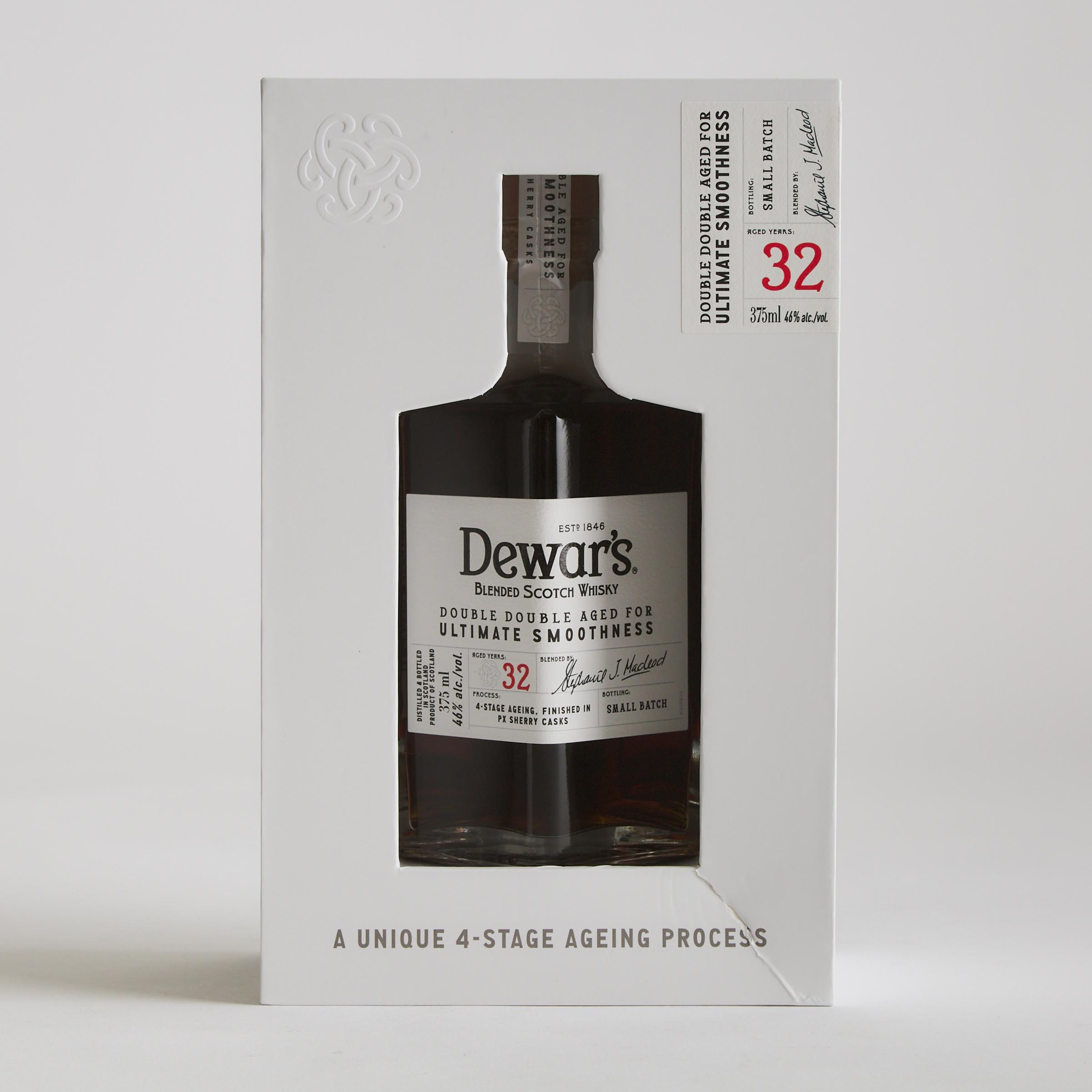 DEWAR'S BLENDED SCOTCH WHISKY 32 YEARS (ONE 375 ML)