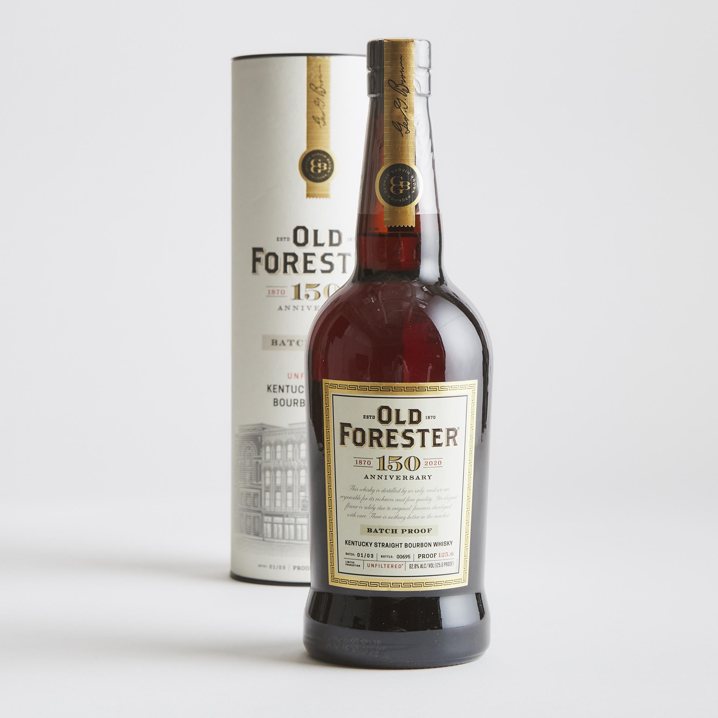 OLD FORESTER 150TH ANNIVERSARY BATCH 1 STRAIGHT BOURBON WHISKY NAS (ONE 750 ML)