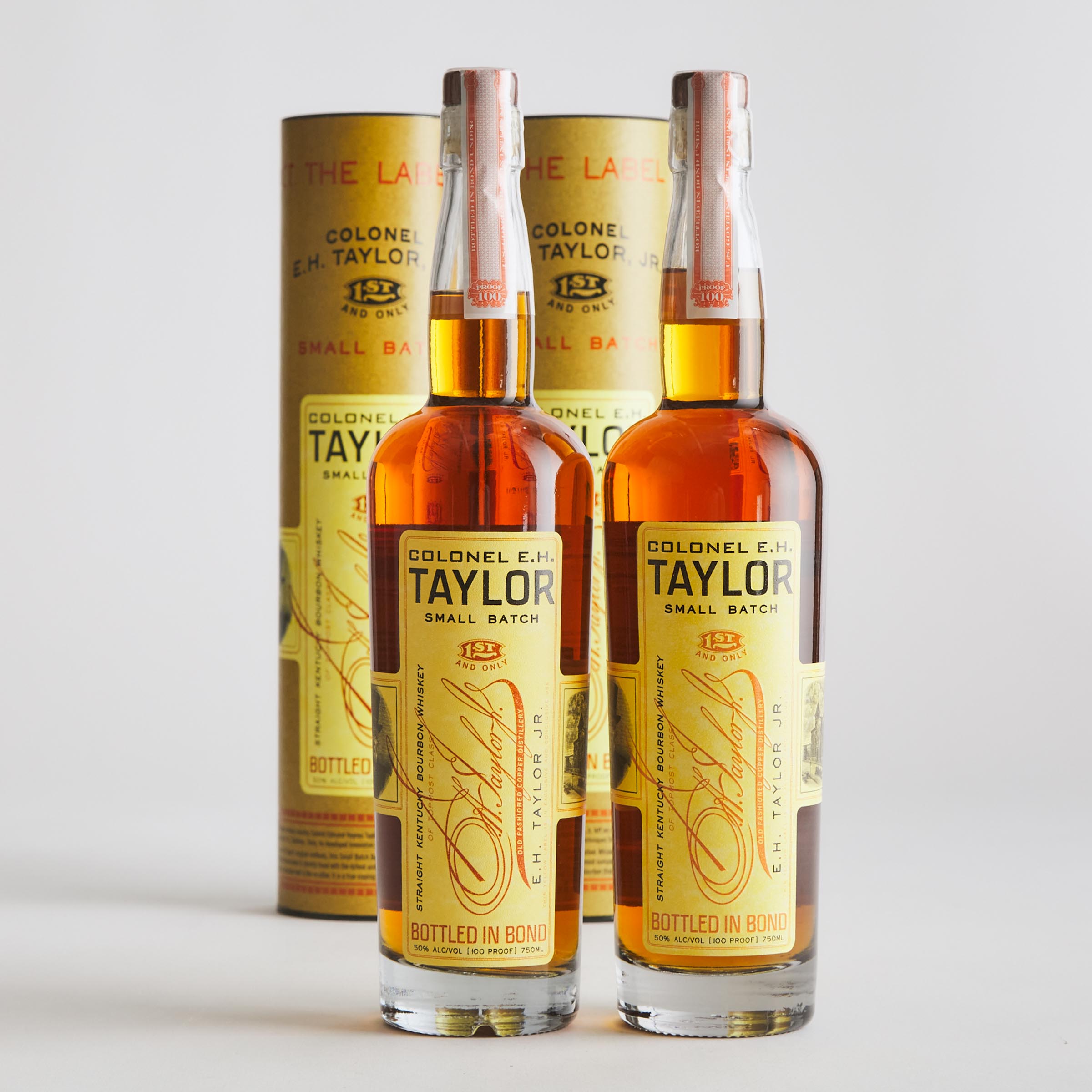 COLONEL E.H.TAYLOR JR. SMALL BATCH STRAIGHT KENTUCKY BOURBON WHISKEY NAS (TWO 750 ML)