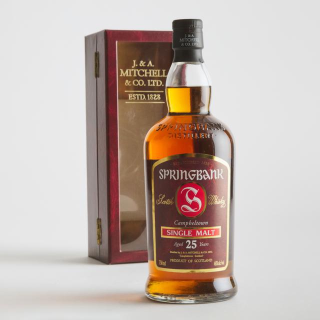 Springbank Campbeltown Single Malt Scotch Whisky 25 Years