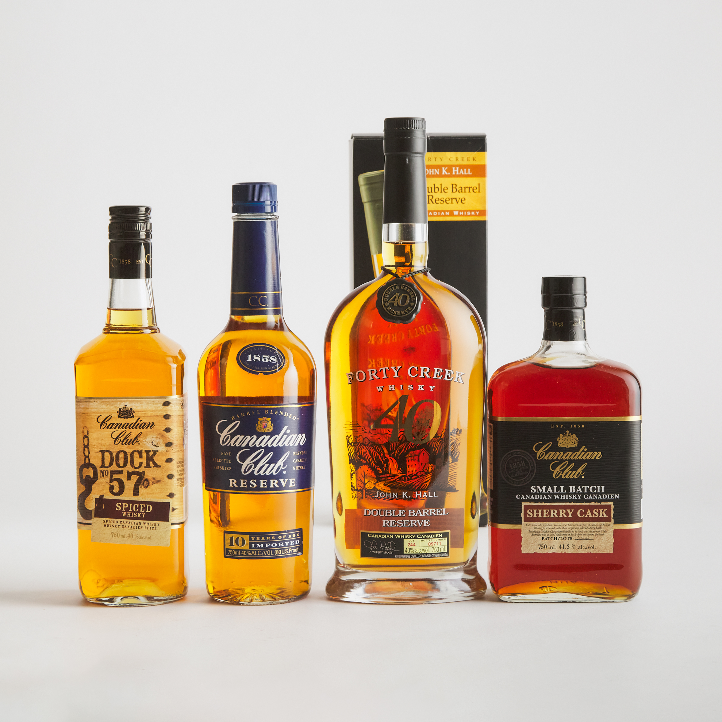 CANADIAN CLUB CANADIAN WHISKY NAS (ONE 750 ML)CANADIAN CLUB CANADIAN WHISKY NAS (ONE 750 ML)CANADIAN CLUB CANADIAN WHISKY 10 YEARS (ONE 750 ML)FORTY CREEK CANADIAN WHISKY NAS (ONE 750 ML)