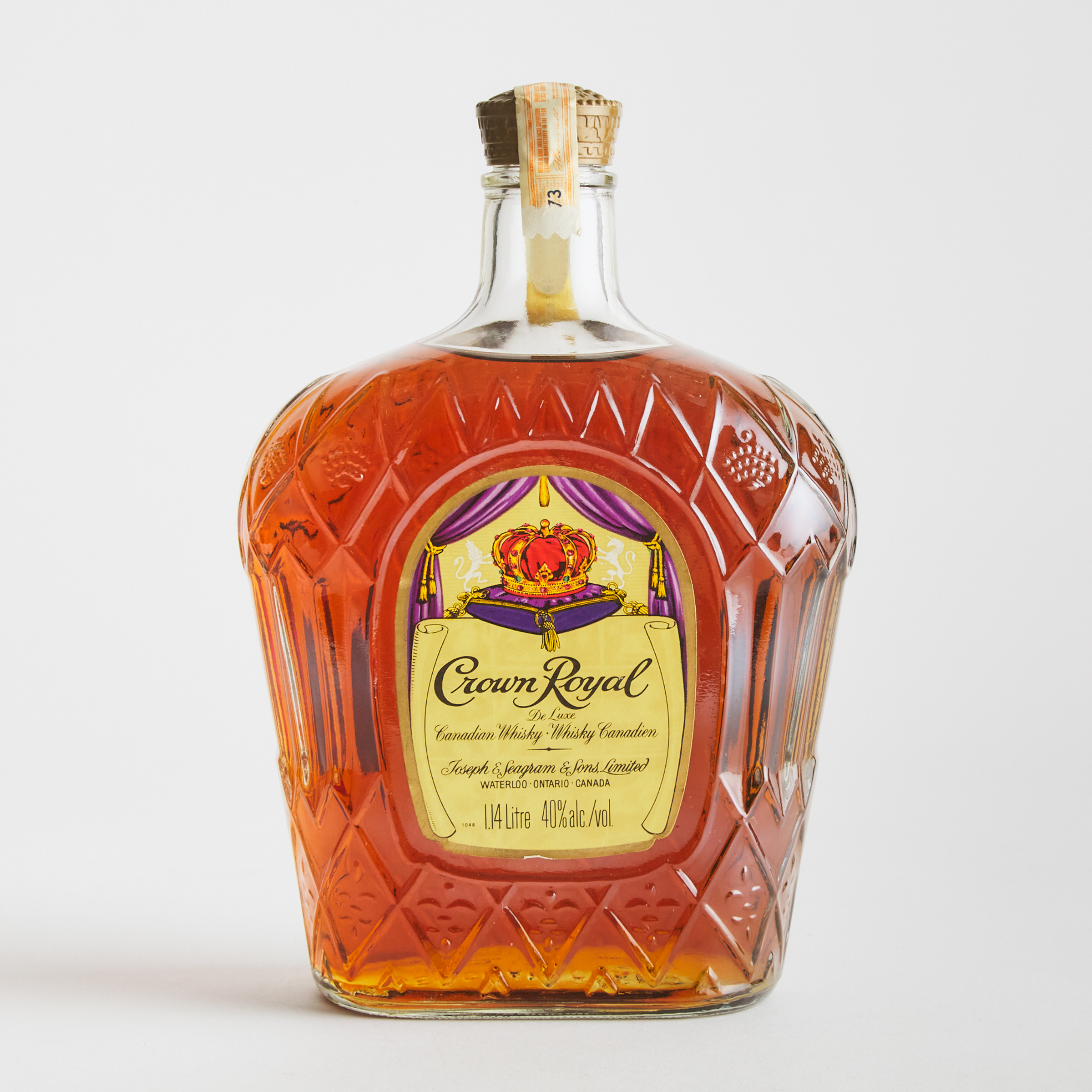 CROWN ROYAL DE LUXE CANADIAN WHISKY (ONE 1140 ML)