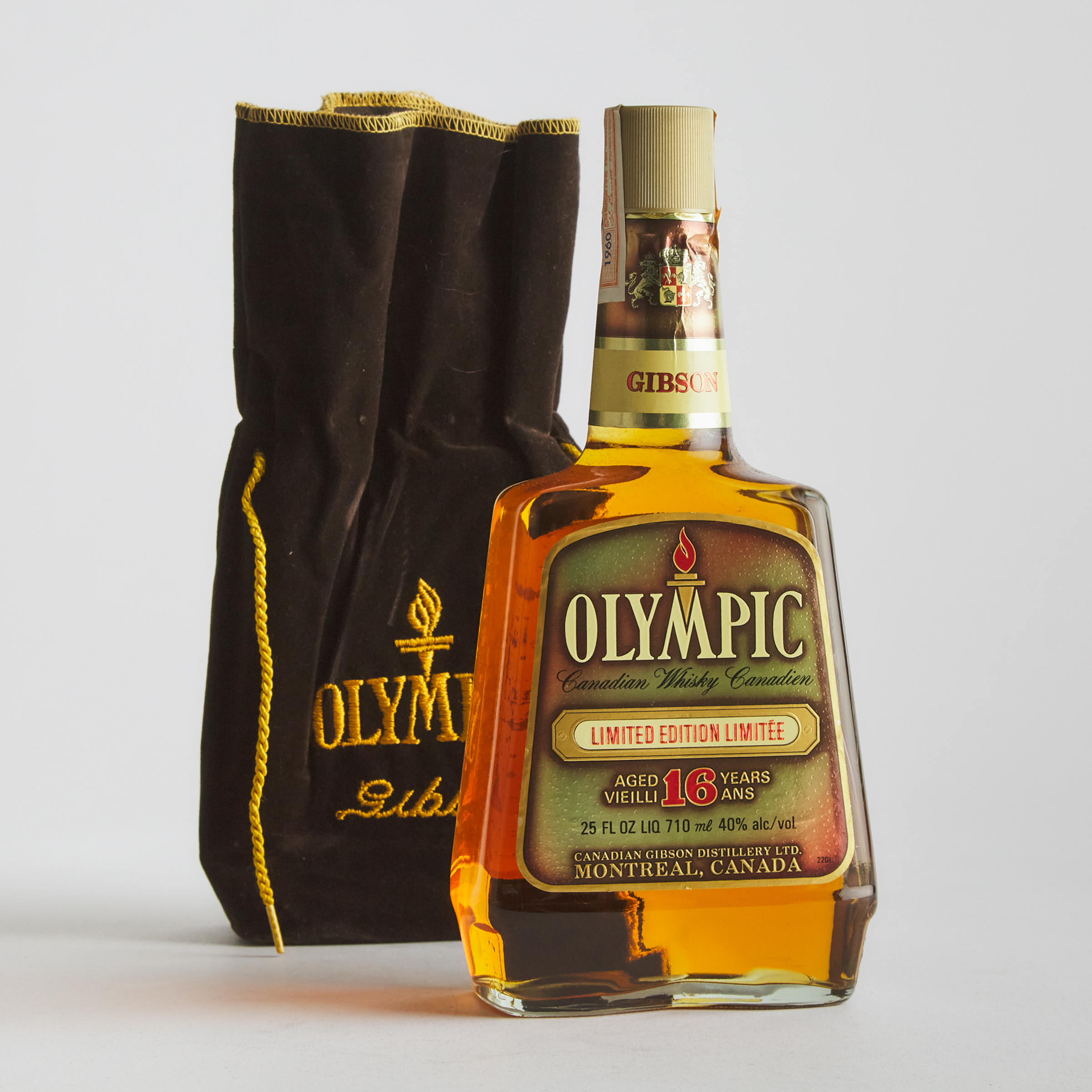 OLYMPIC CANADIAN WHISKY 16 YEARS (ONE 710 ML)