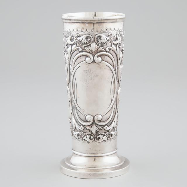Late Victorian Silver Vase, Thomas Hayes, Birmingham, 1898