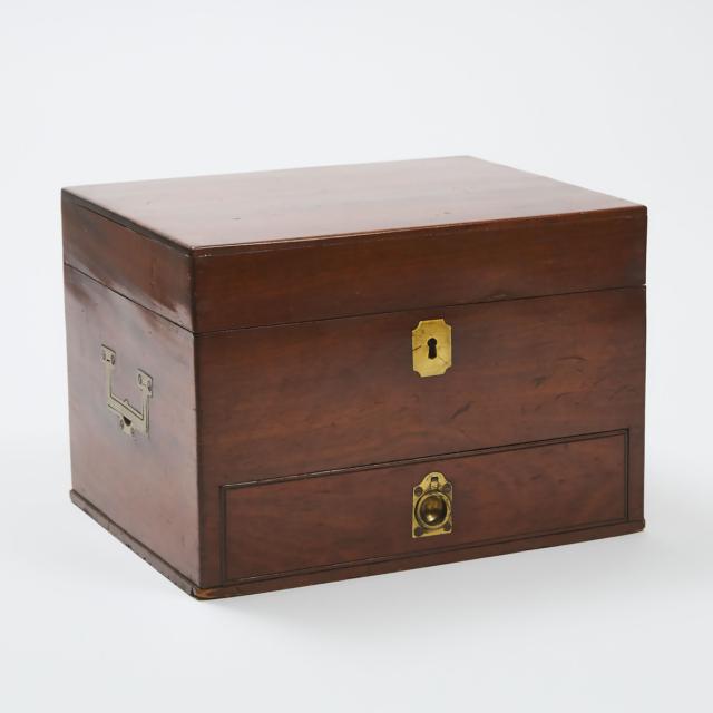 Physician's Mahogany Pharmaceutical Campaign Chest, mid 19th century