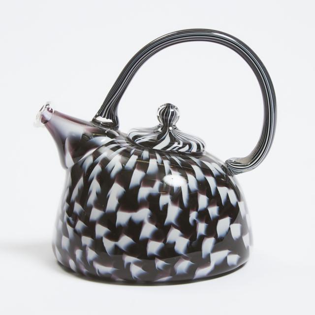 Richard Marquis (American, b.1945), Murrine Glass Teapot Sculpture, 1978