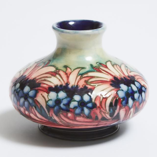 Moorcroft Cornflower Small Vase, c.1925