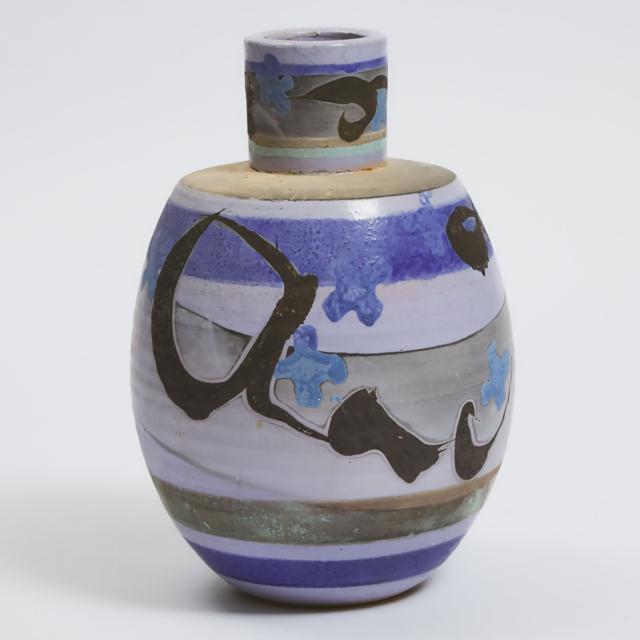 Walter Dexter (Canadian, 1931-2015), R.C.A., Raku Pottery Vase, c.1990