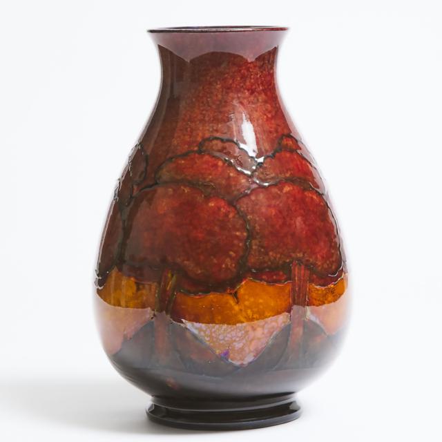 Moorcroft Flambé Eventide Vase, c.1925-30