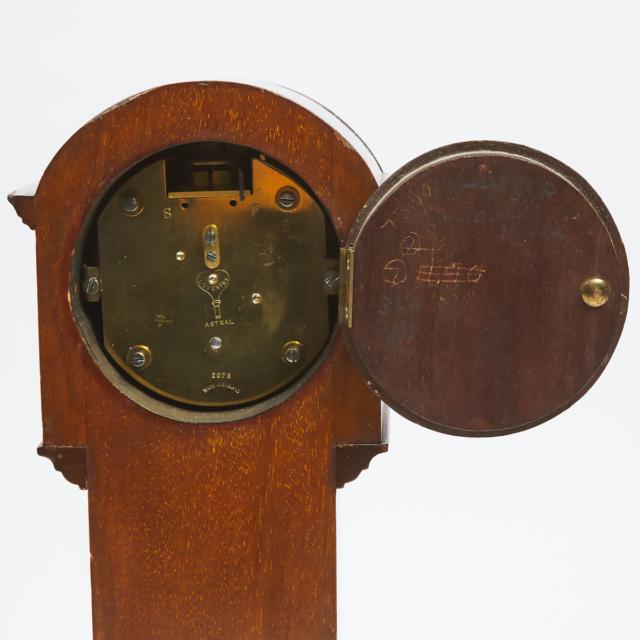 English Mahogany Miniature Tall Case Clock, c.1900