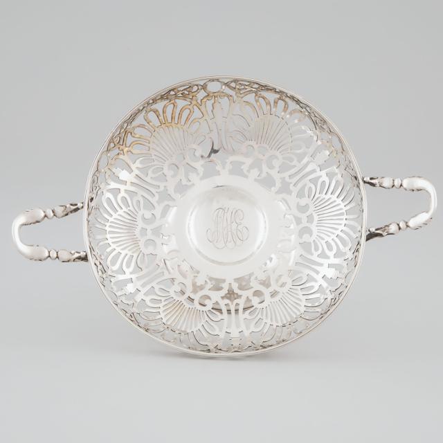 American Silver Pierced Footed Comport, Black, Starr & Frost, New York, N.Y., c.1900