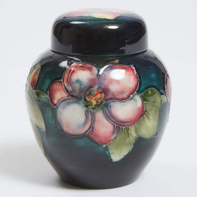 Moorcroft Clematis Covered Jar, c.1960