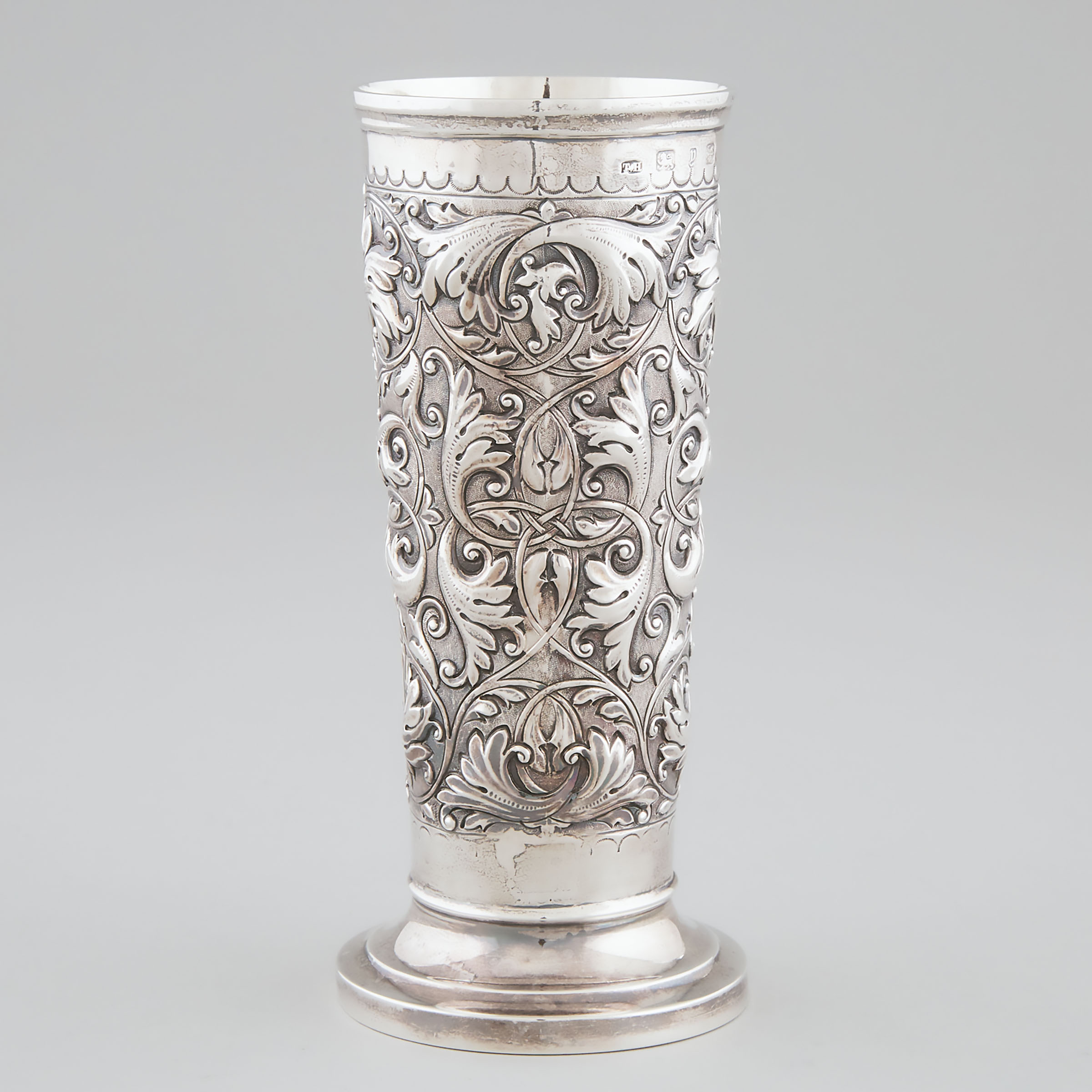 Late Victorian Silver Vase, Thomas Hayes, Birmingham, 1898