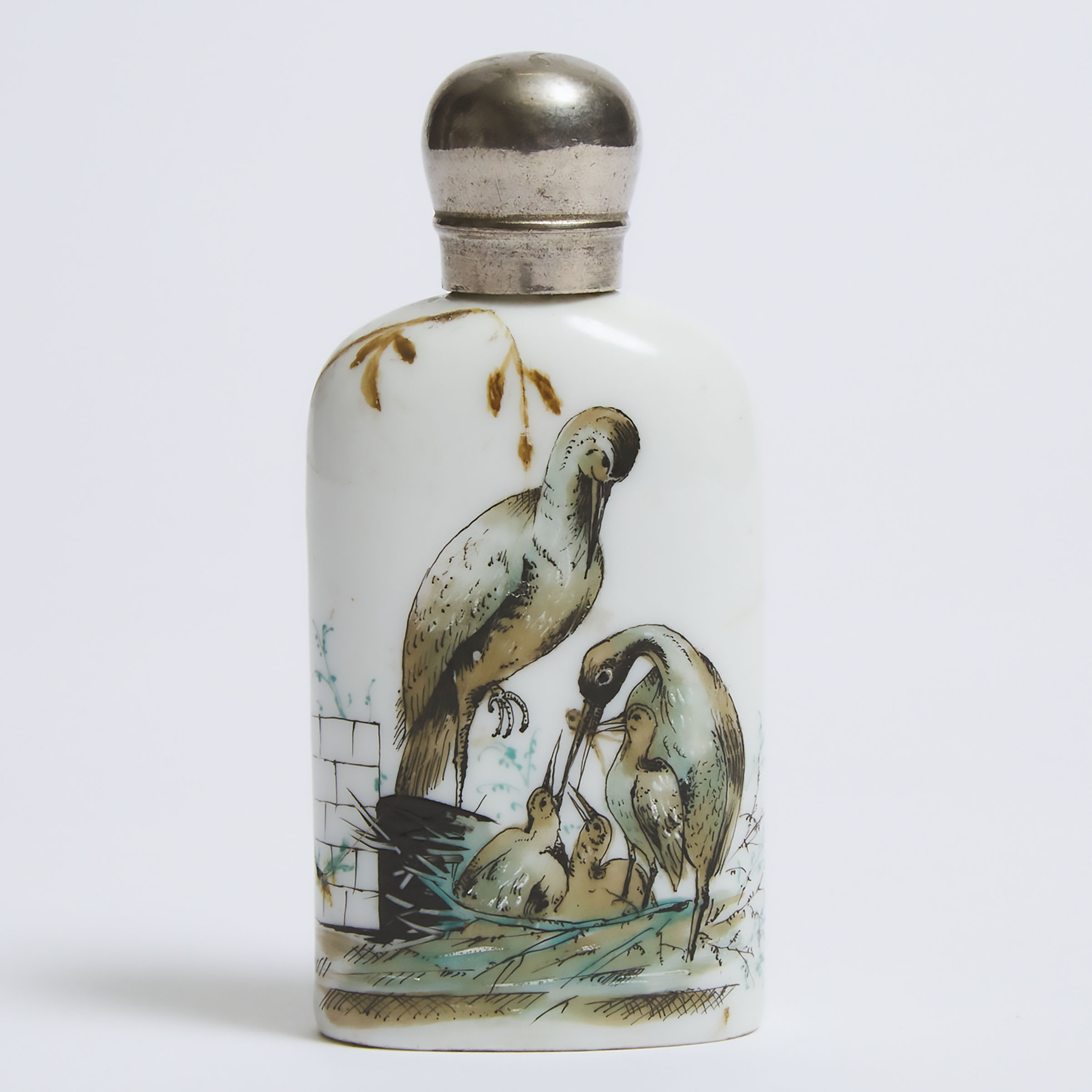 Continental Porcelain Scent Bottle, late 19th century
