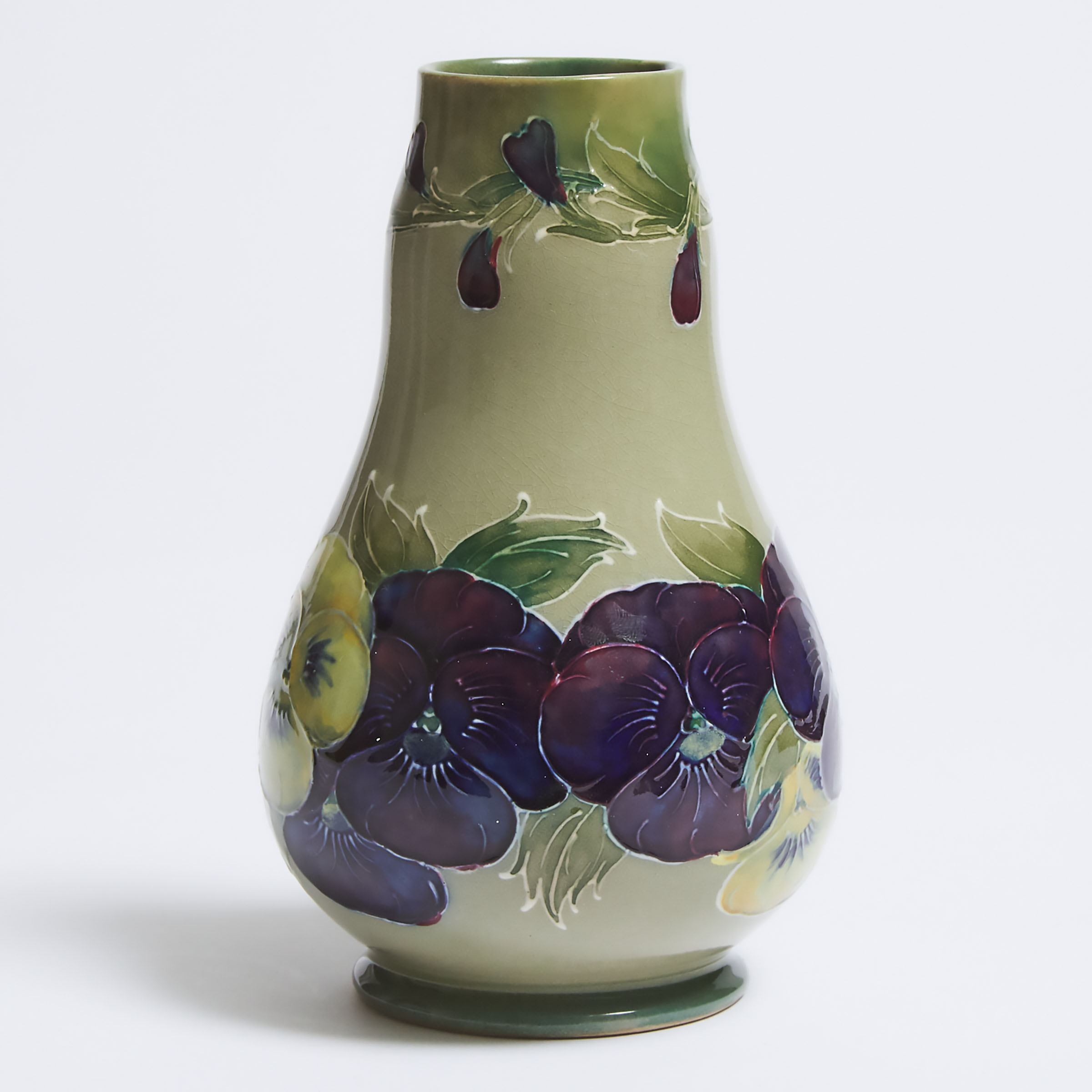 Moorcroft Pansy Vase, c.1914-16