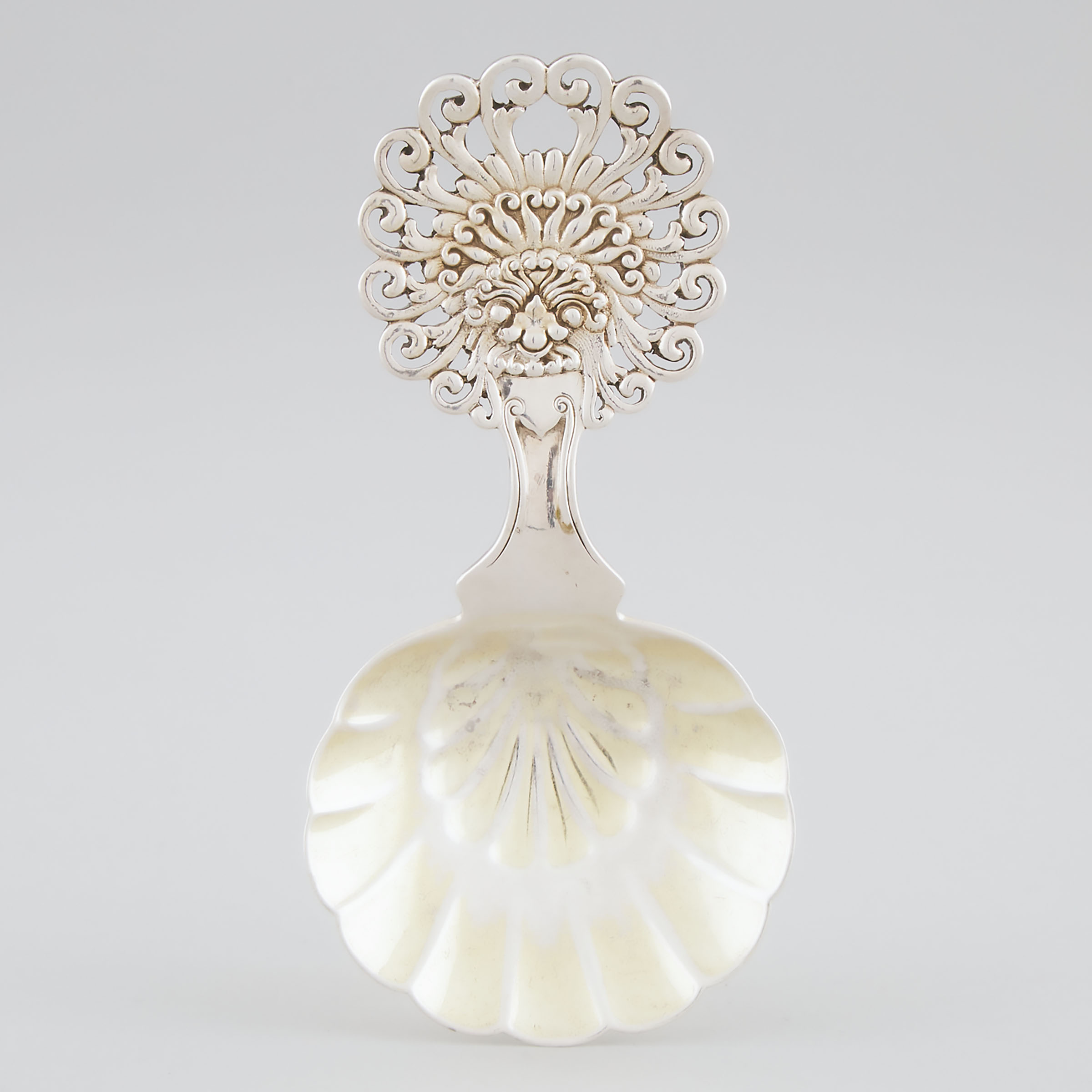 American Silver Parcel-Gilt Bon-Bon Spoon, Tiffany & Co., New York, N.Y., c.1875-91