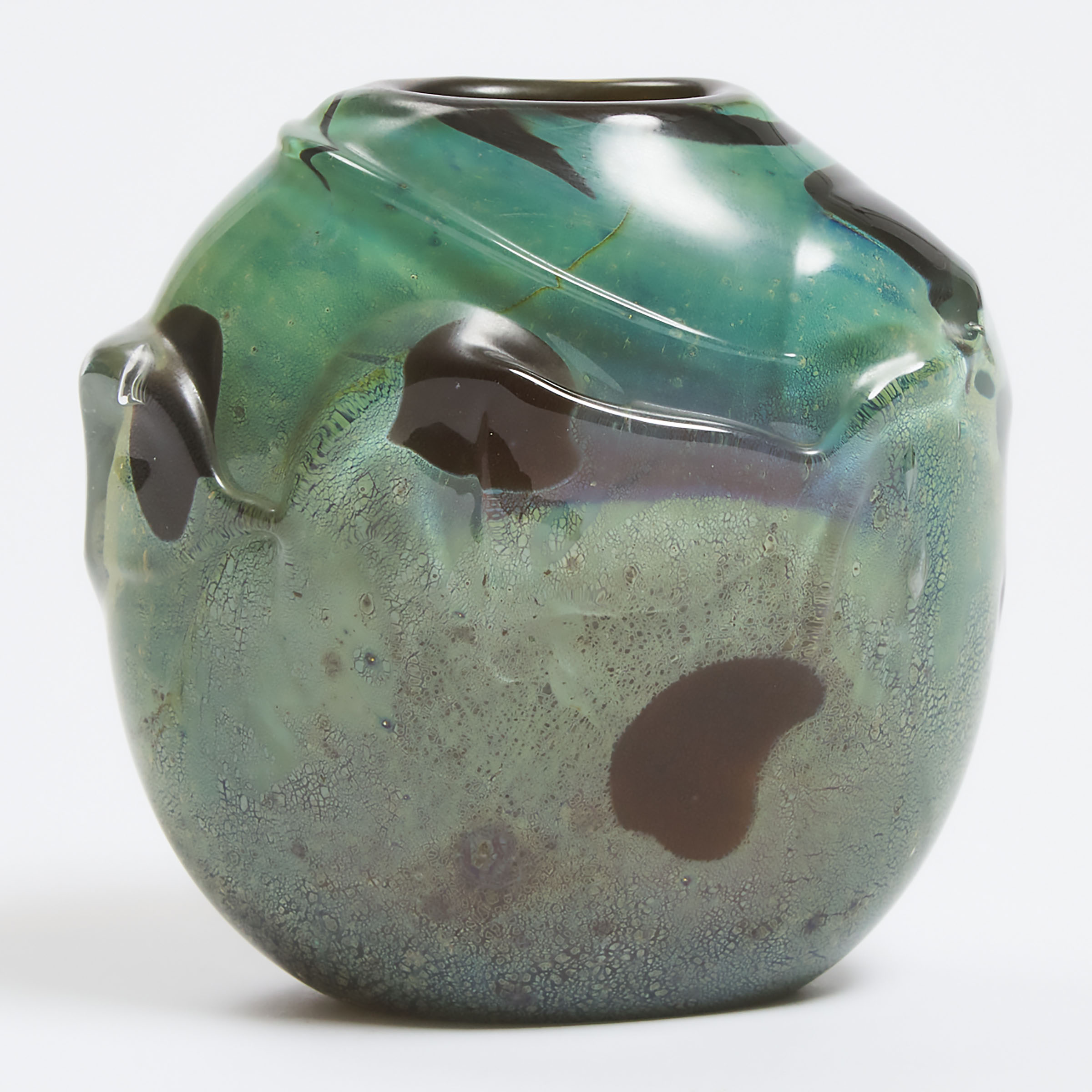 Roland Jahn (American, b.1934), Internally Decorated Glass Vase, 1978