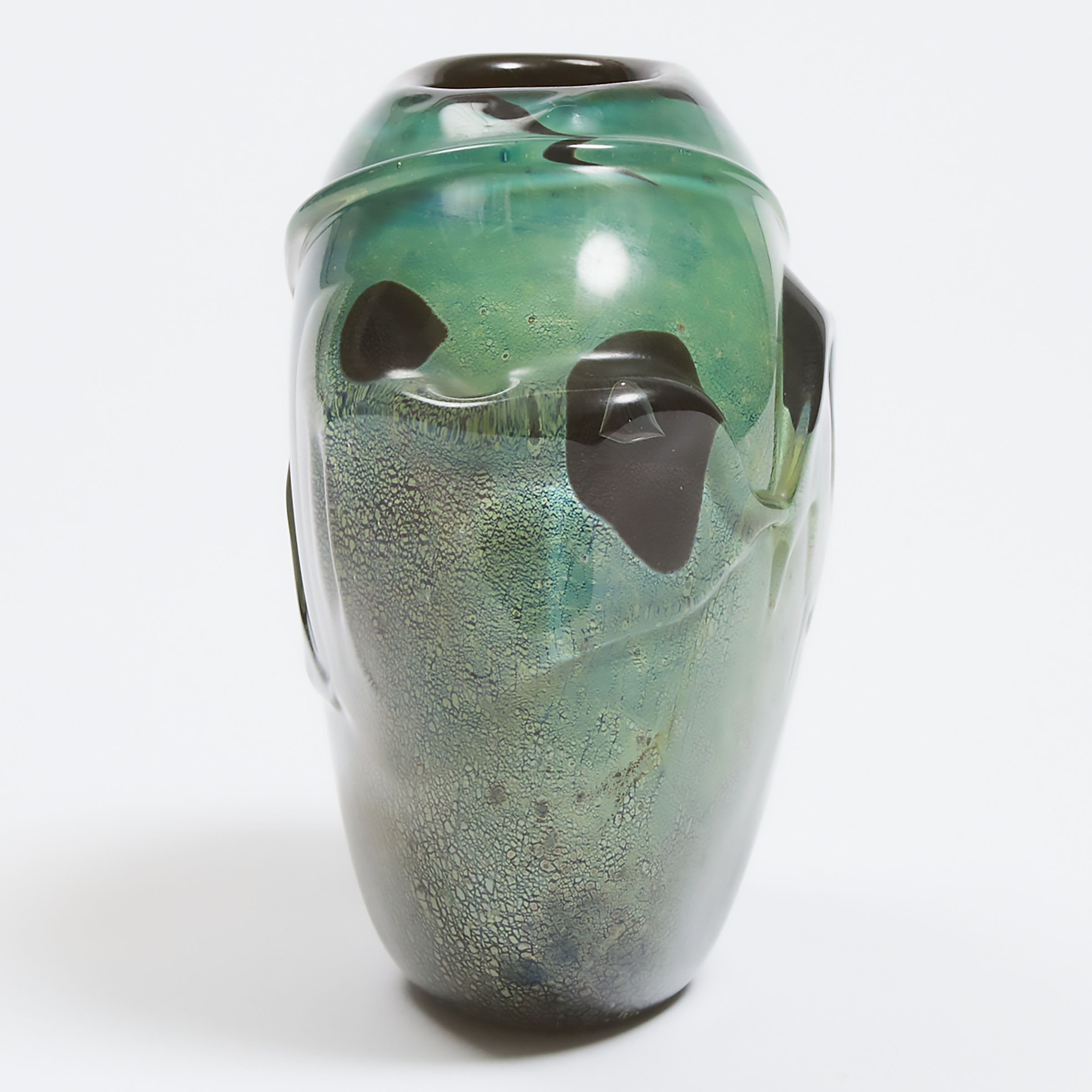 Roland Jahn (American, b.1934), Internally Decorated Glass Vase, 1978