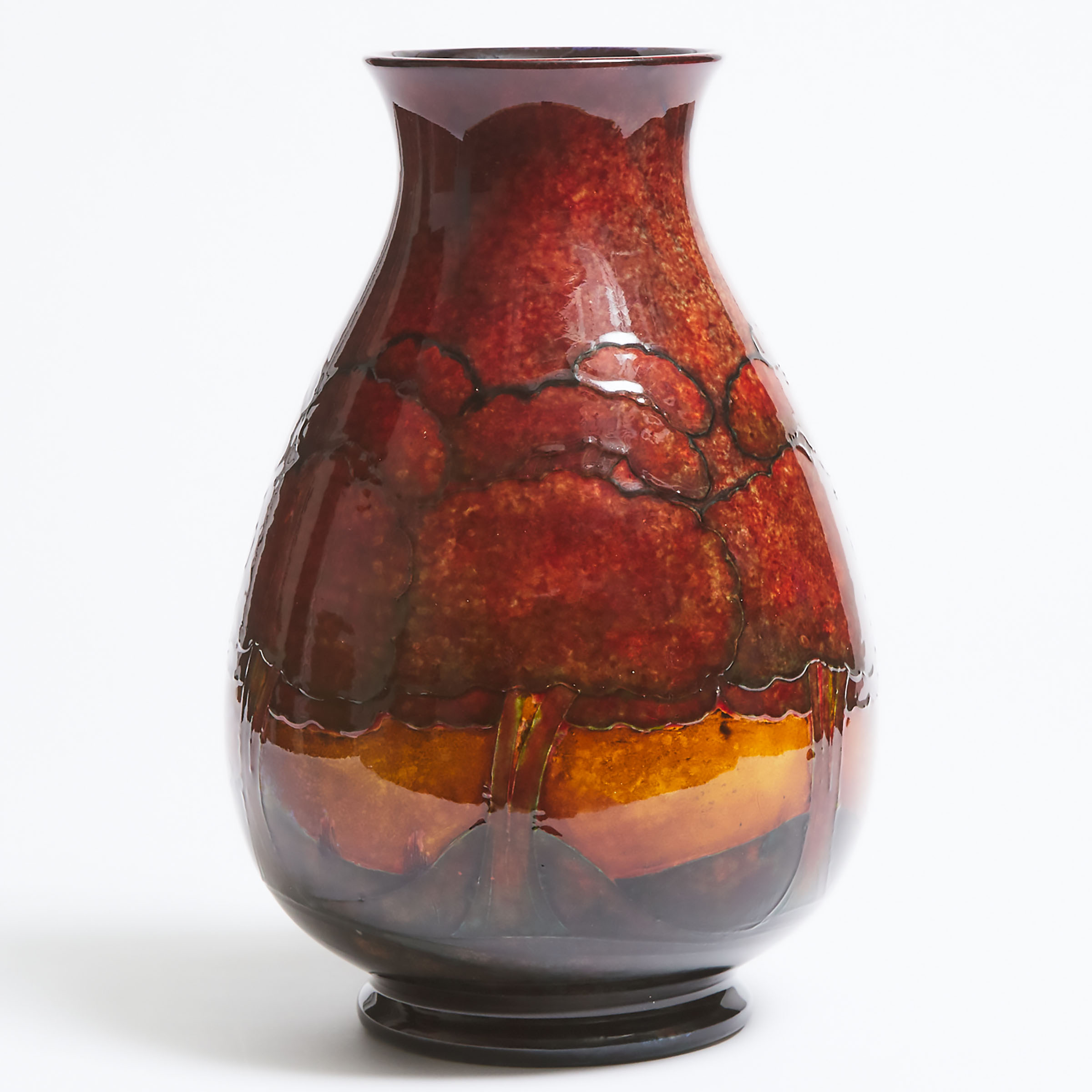 Moorcroft Flambé Eventide Vase, c.1925-30