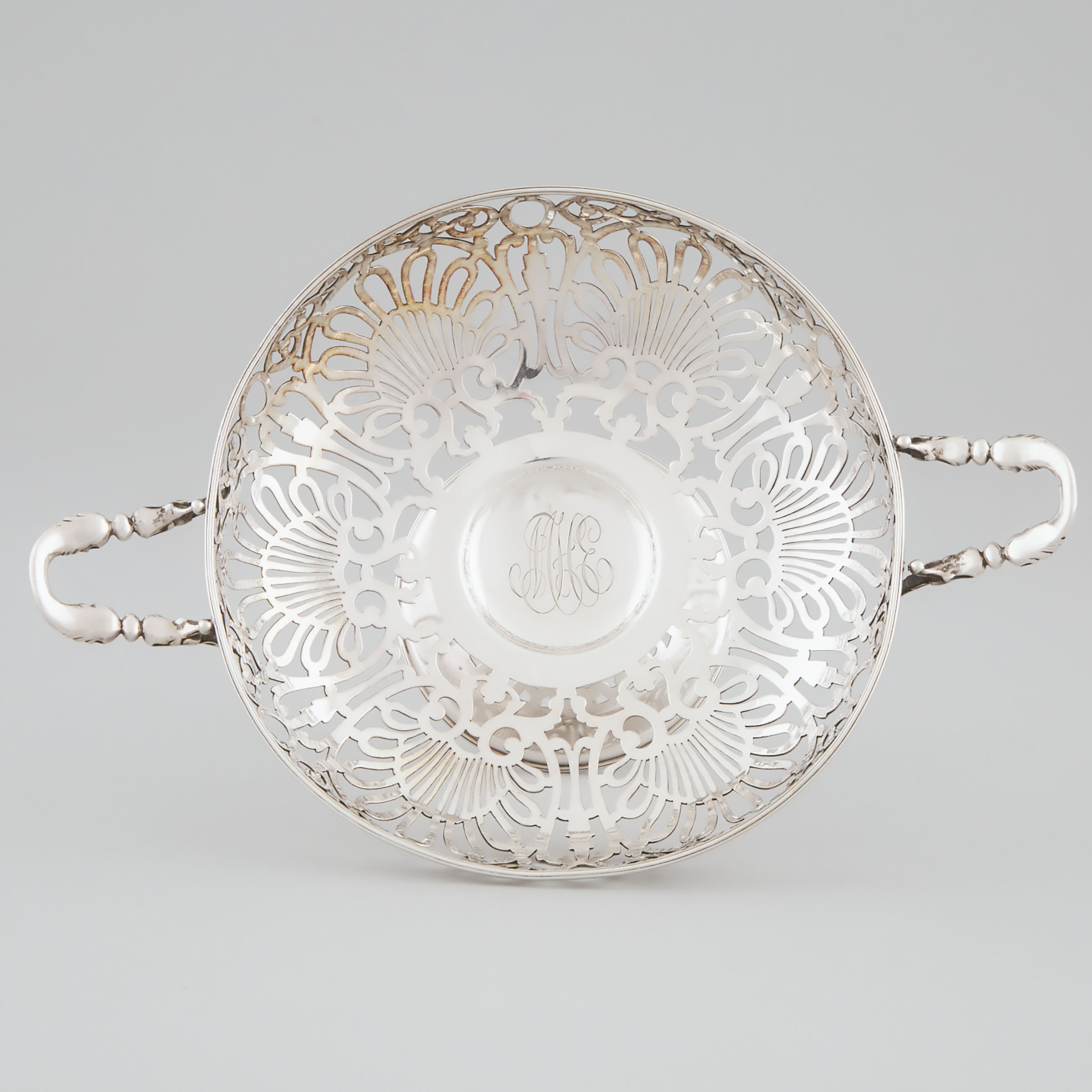 American Silver Pierced Footed Comport, Black, Starr & Frost, New York, N.Y., c.1900