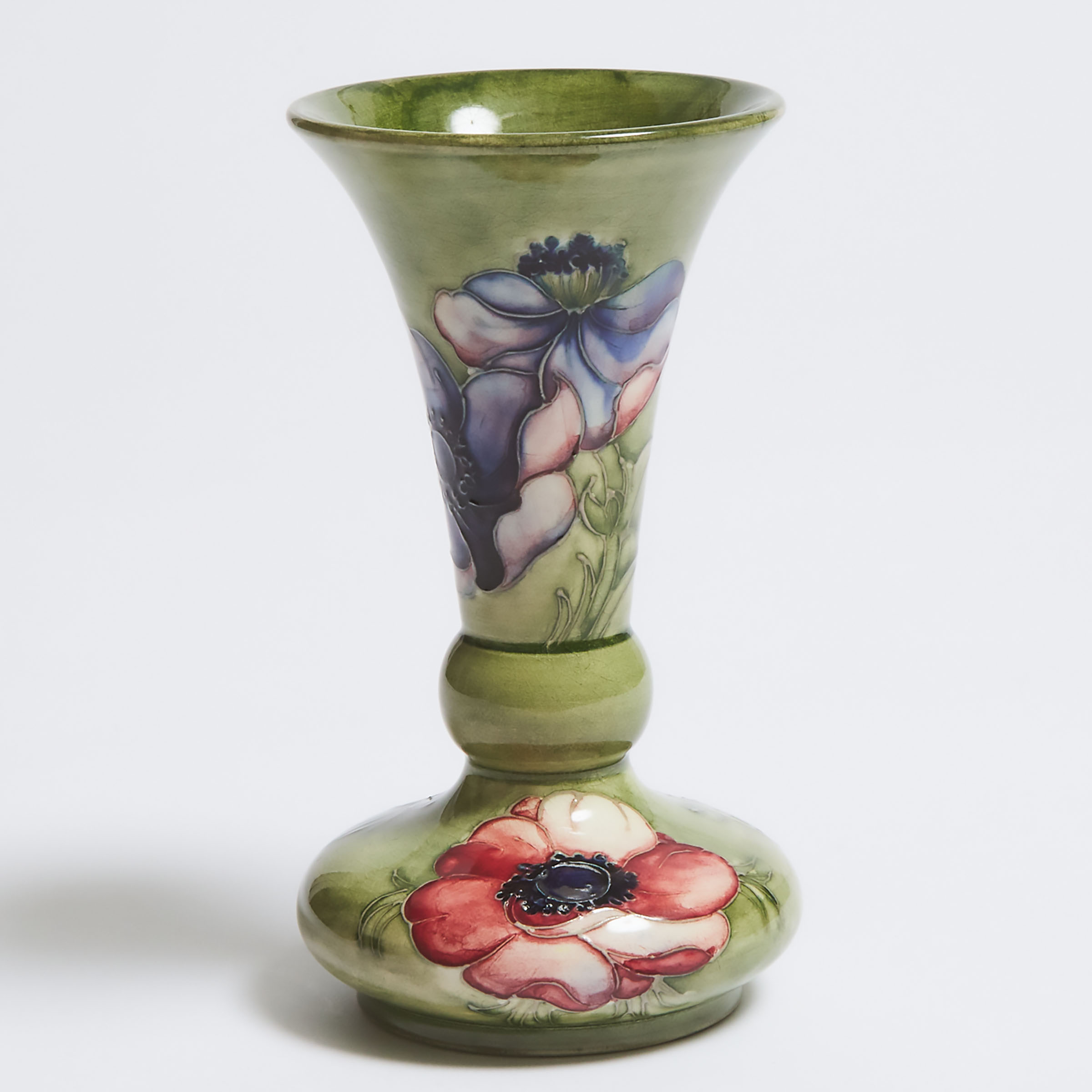 Moorcroft Anemone Vase, 1930s