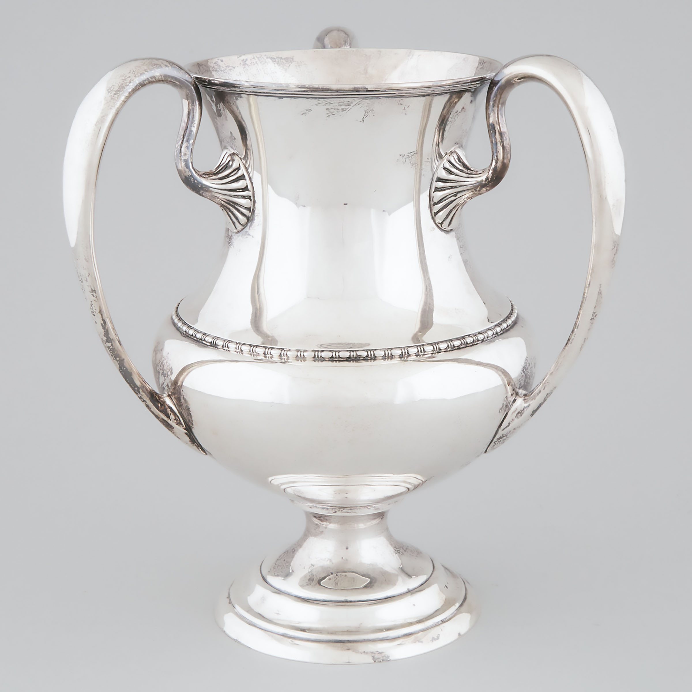 American Silver Three-Handled Large Cup, Goodnow & Jenks, Boston, Mass., early 20th century