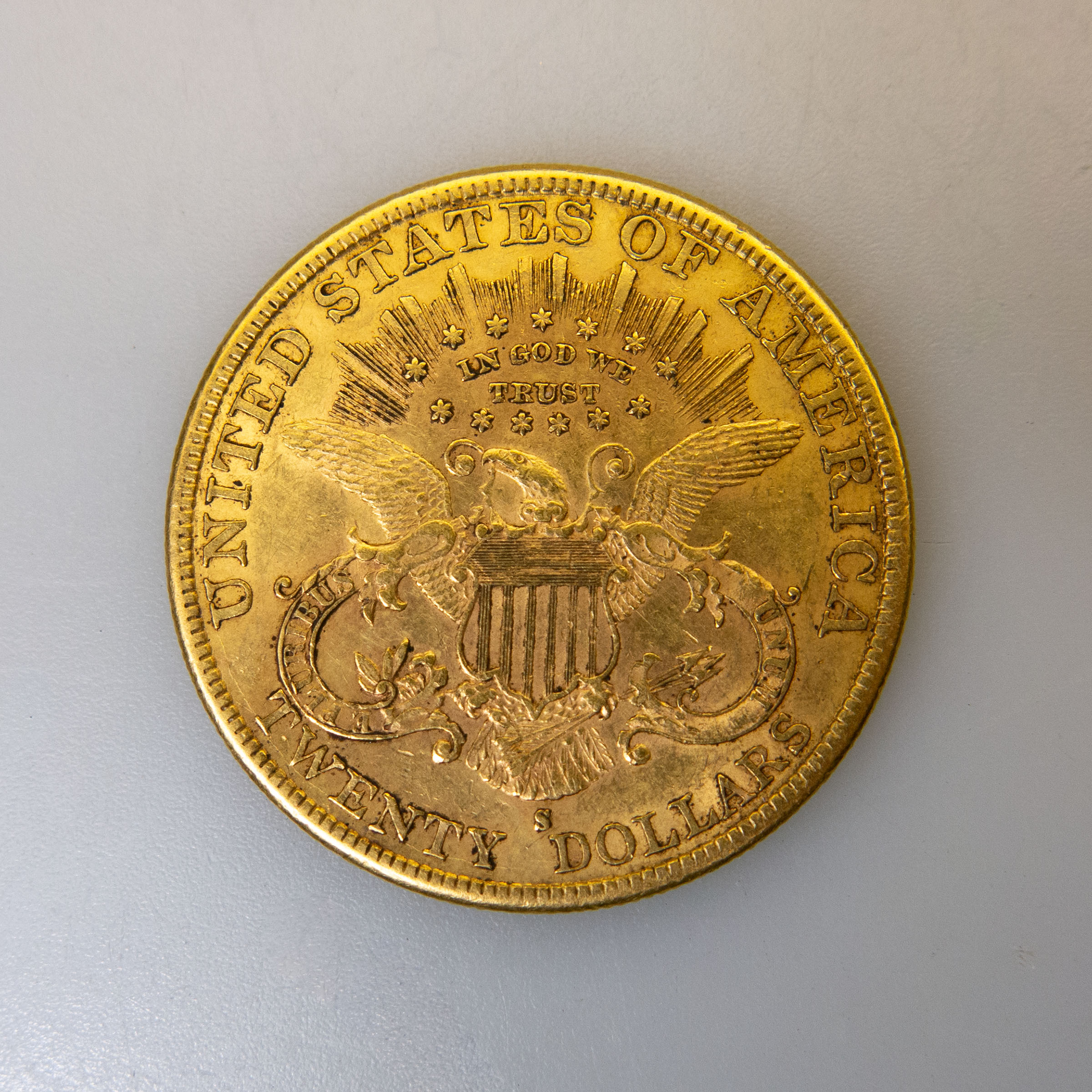 American 1890S $20 Double Eagle Gold Coin