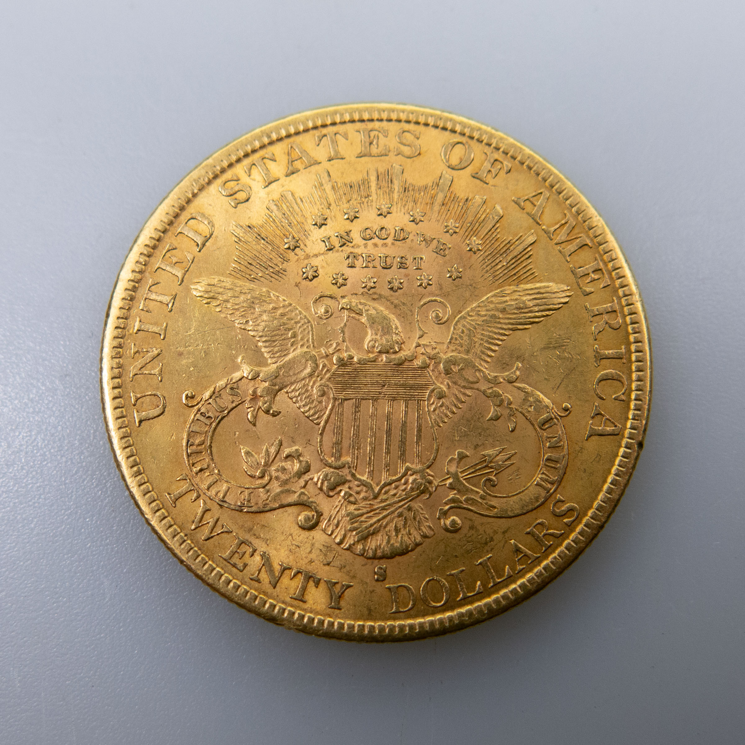 American 1893S $20 Double Eagle Gold Coin