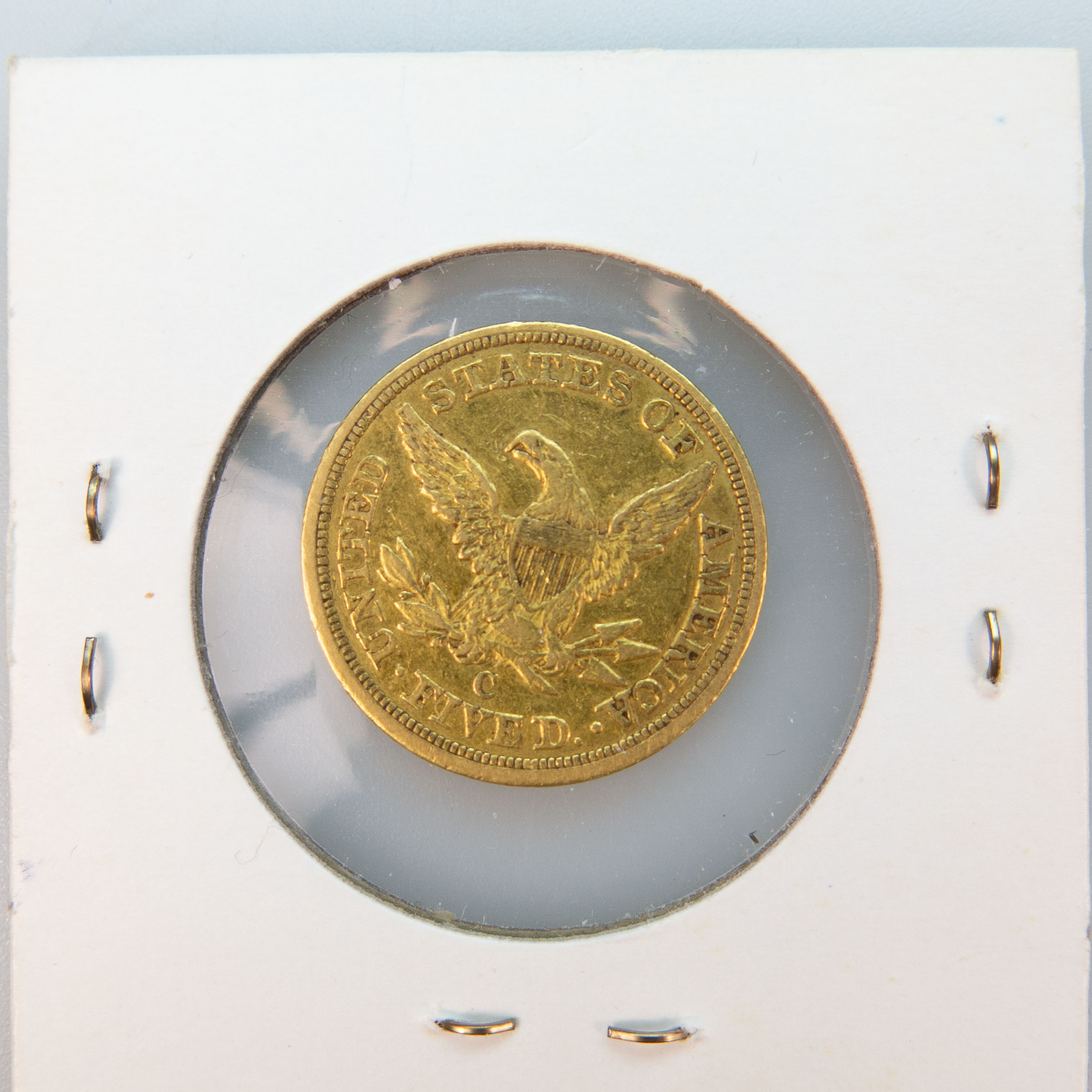 American 1853C $5 Half Eagle Gold Coin