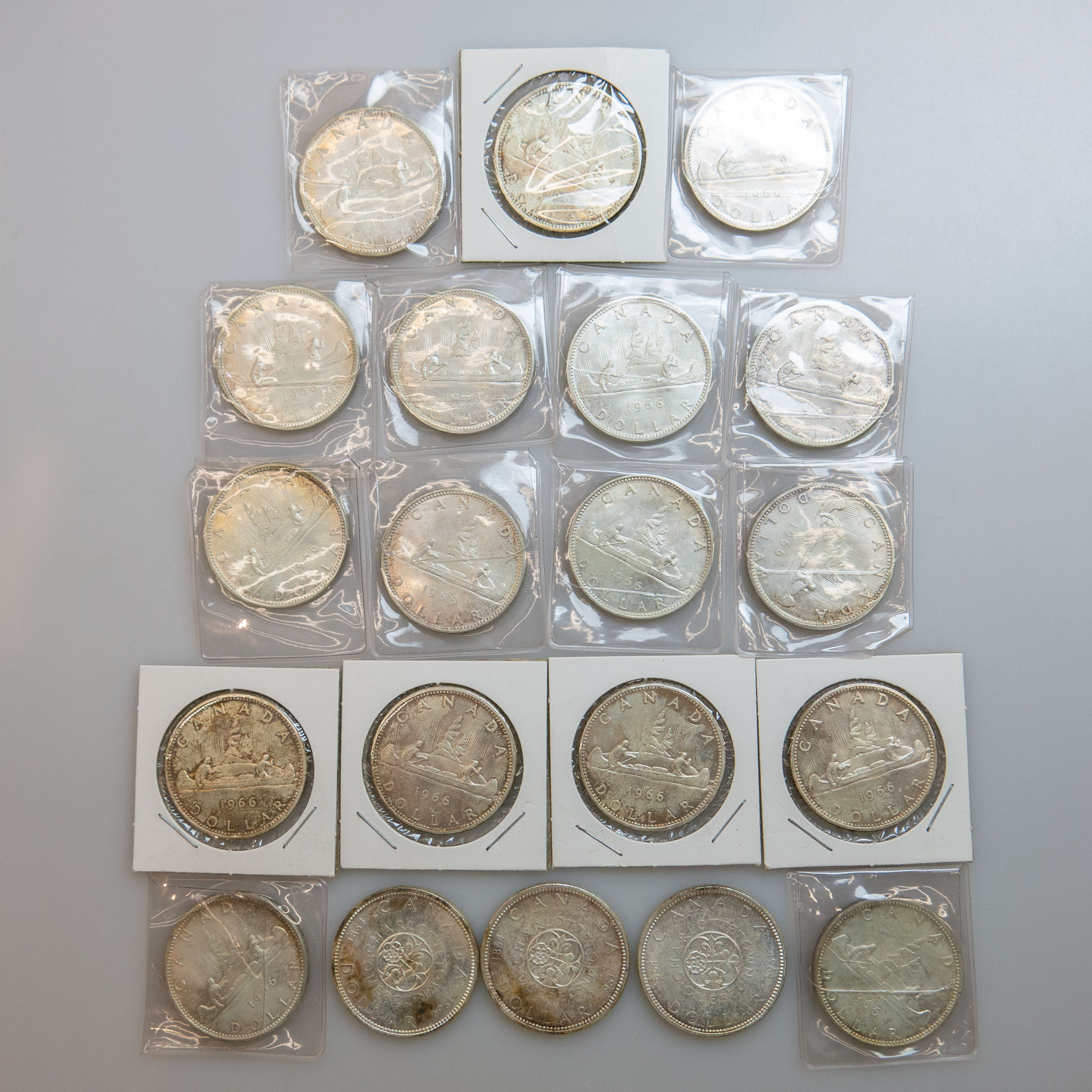 20 Canadian Silver One Dollar Coins