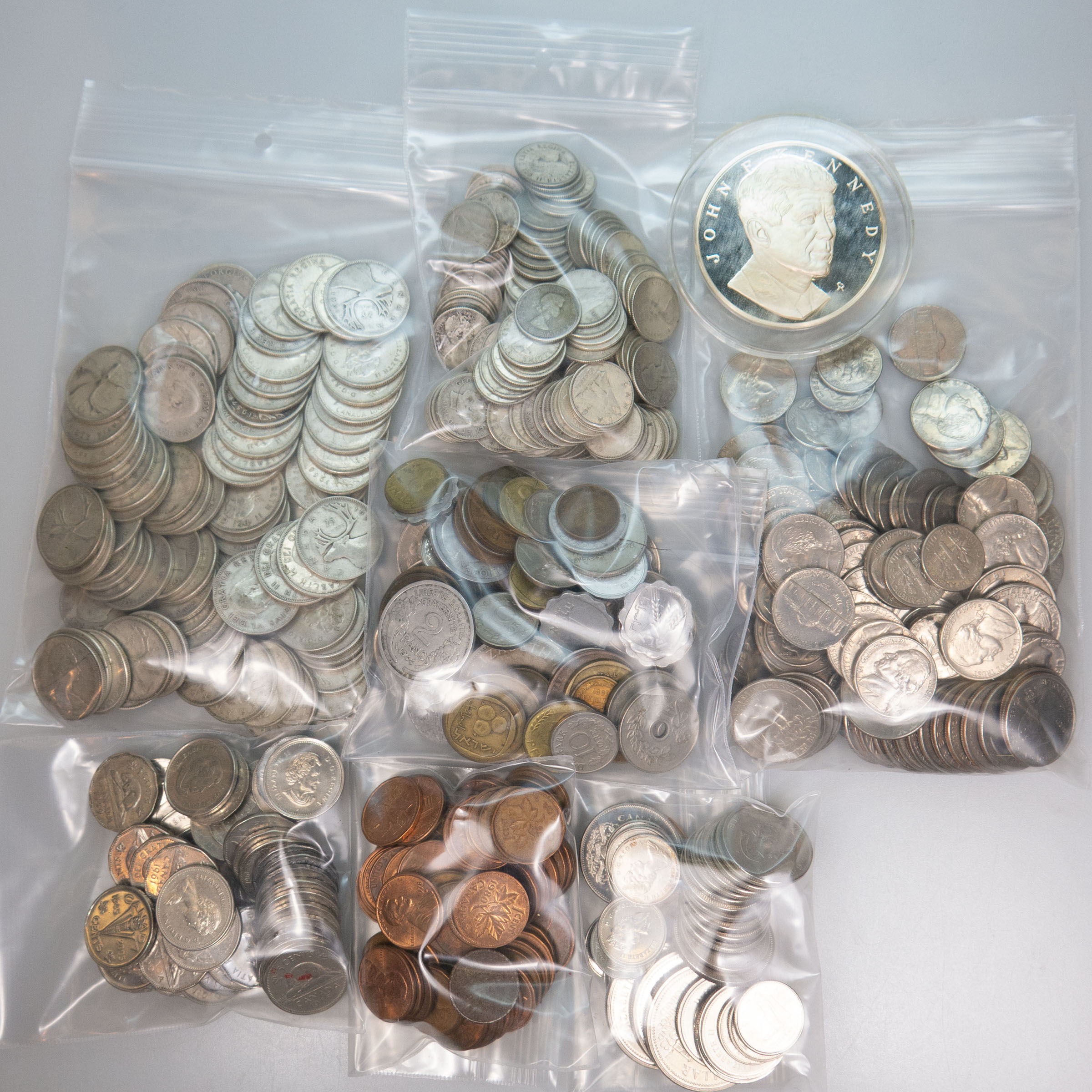Small Quantity Of Various Coins