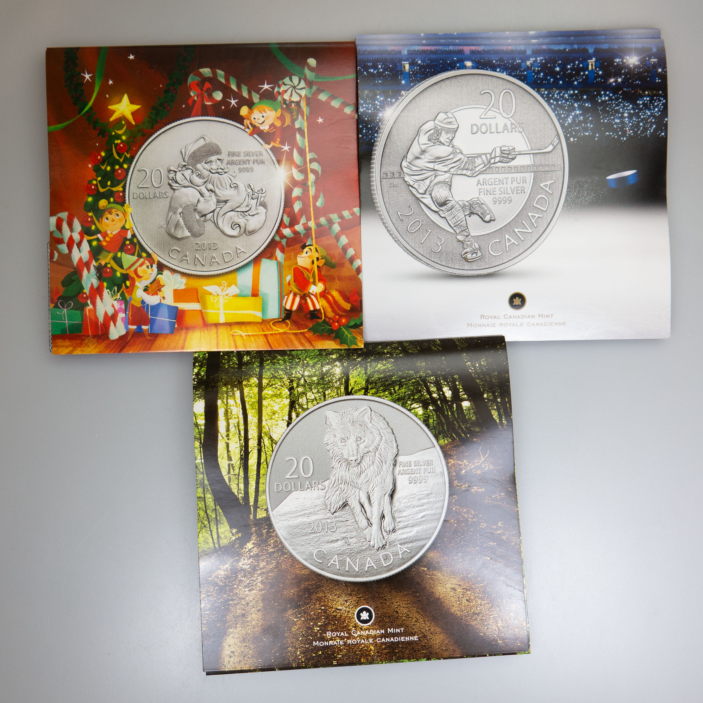 15 Canadian 2013 $20 Fine Silver (7.96g.) Coins