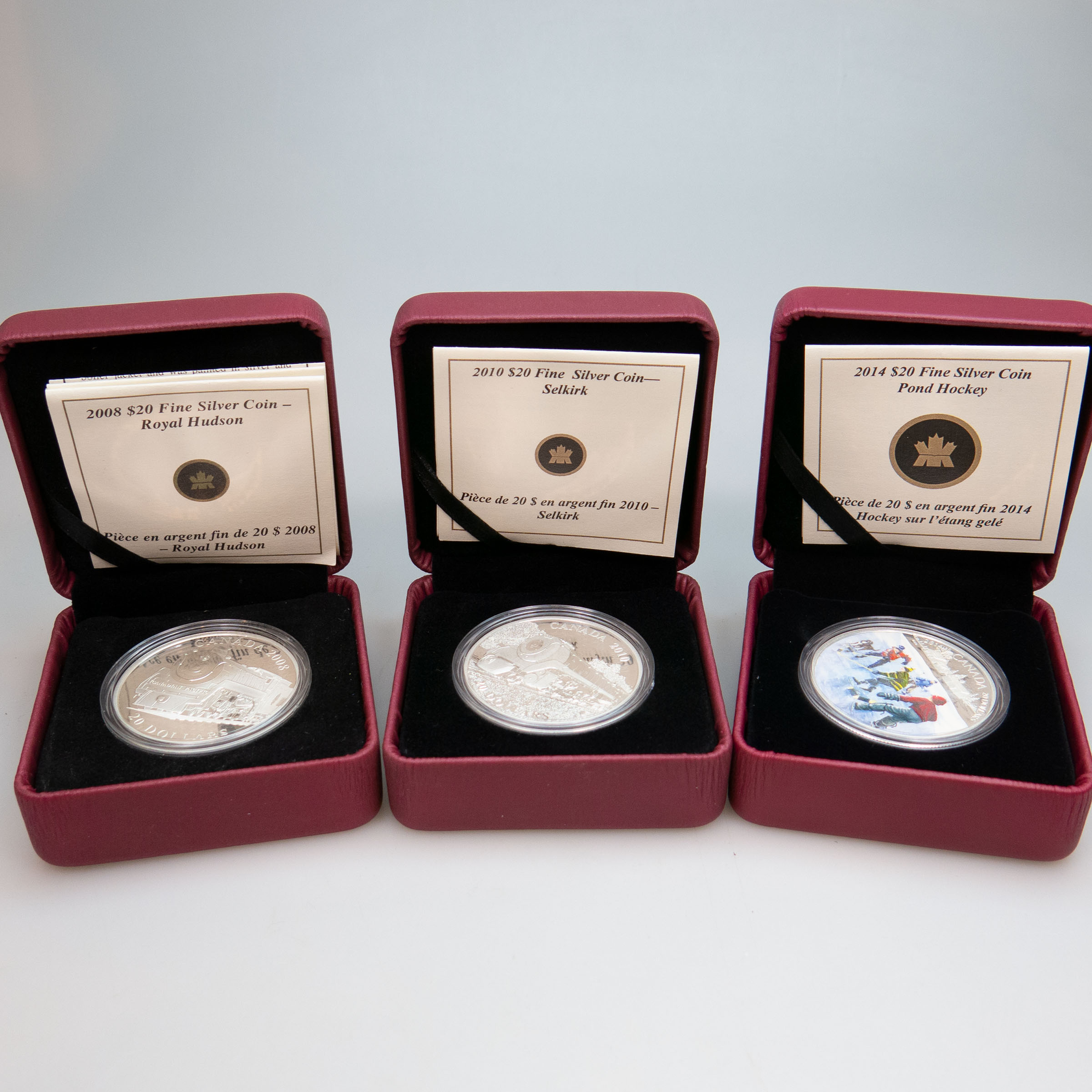 6 Canadian $20 Commemorative One Ounce Silver Coins