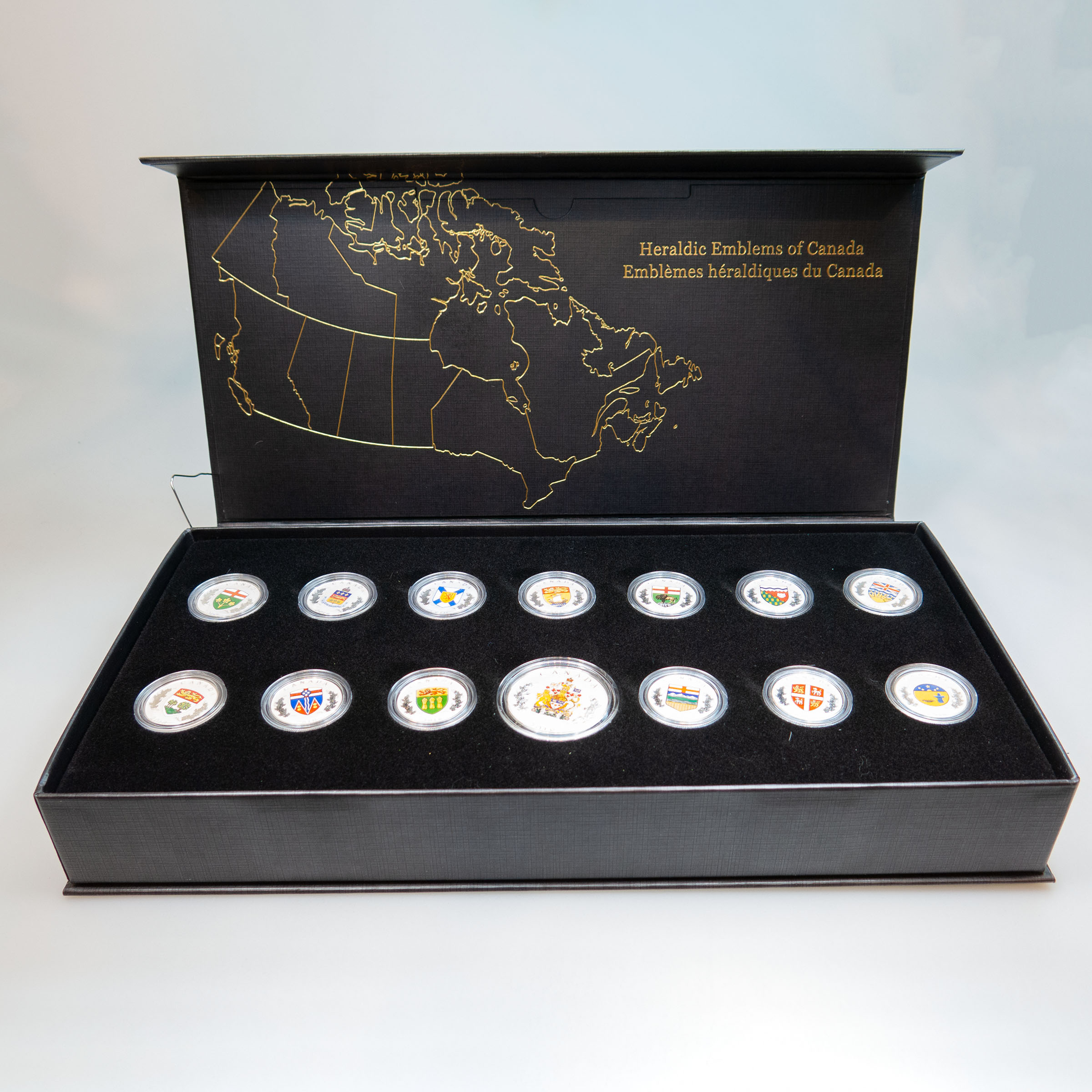 RCM 2018 Fine Silver 14 Coin 'Heraldic Emblems Of Canada' Set